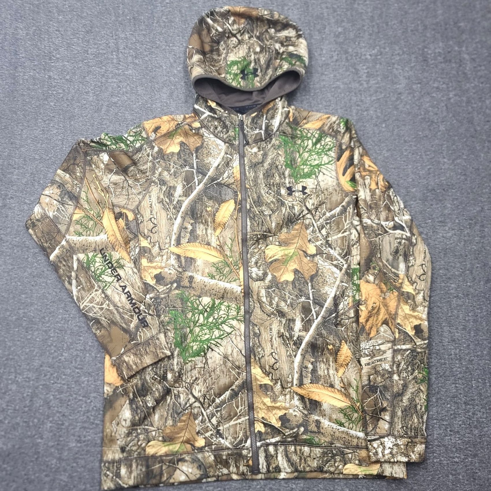 Under Armour Under Armour Realtree Edge Camo Hoodie Men M Threadborne Full Zip Hunting Fleece Size US M / EU 48-50 / 2 - 2 Thumbnail