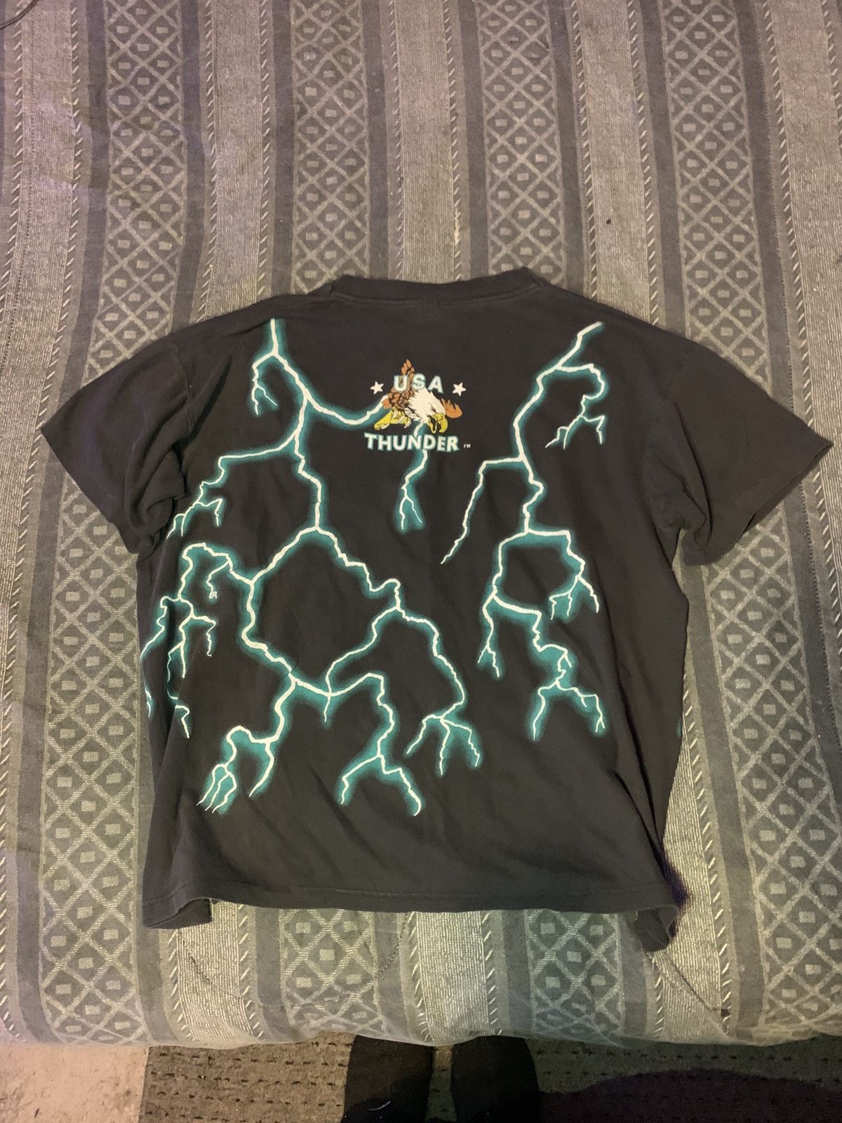 Vintage 90’s American Thunder Lightning Native American indian Shirt Size US XL / EU 56 / 4 - 13 Thumbnail