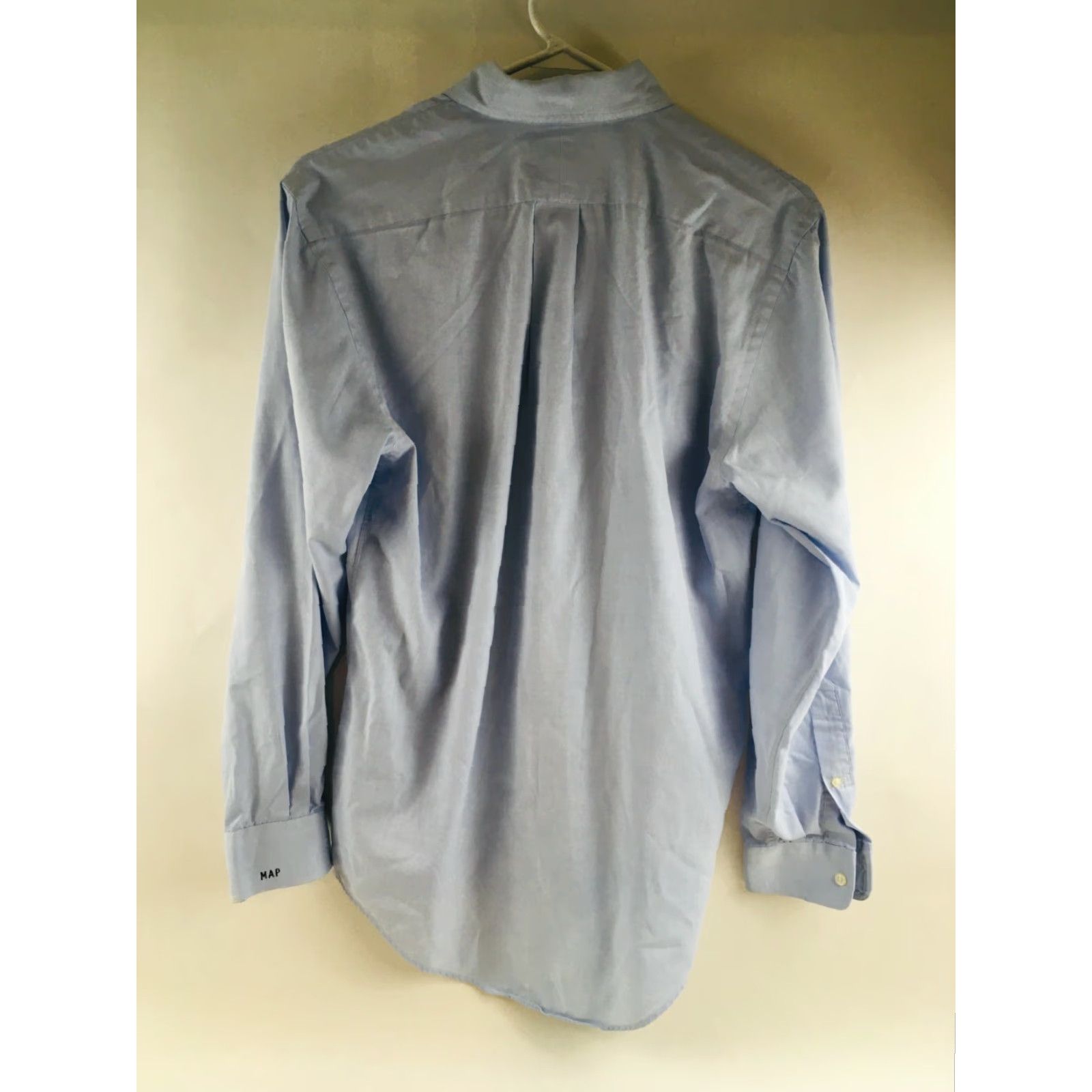 Vintage Land's End Shirt Men’s 14.5 33 Blue Button-Down Long Sleeve Front Pocket Reg. Dress Shirt Size US S / EU 44-46 / 1 - 2 Thumbnail