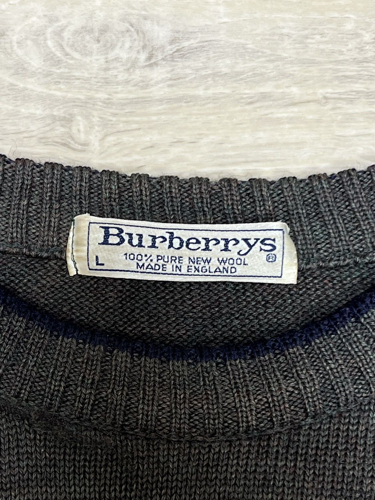 Burberry Vintage Embroidery Sweater Size US L / EU 52-54 / 3 - 9 Thumbnail