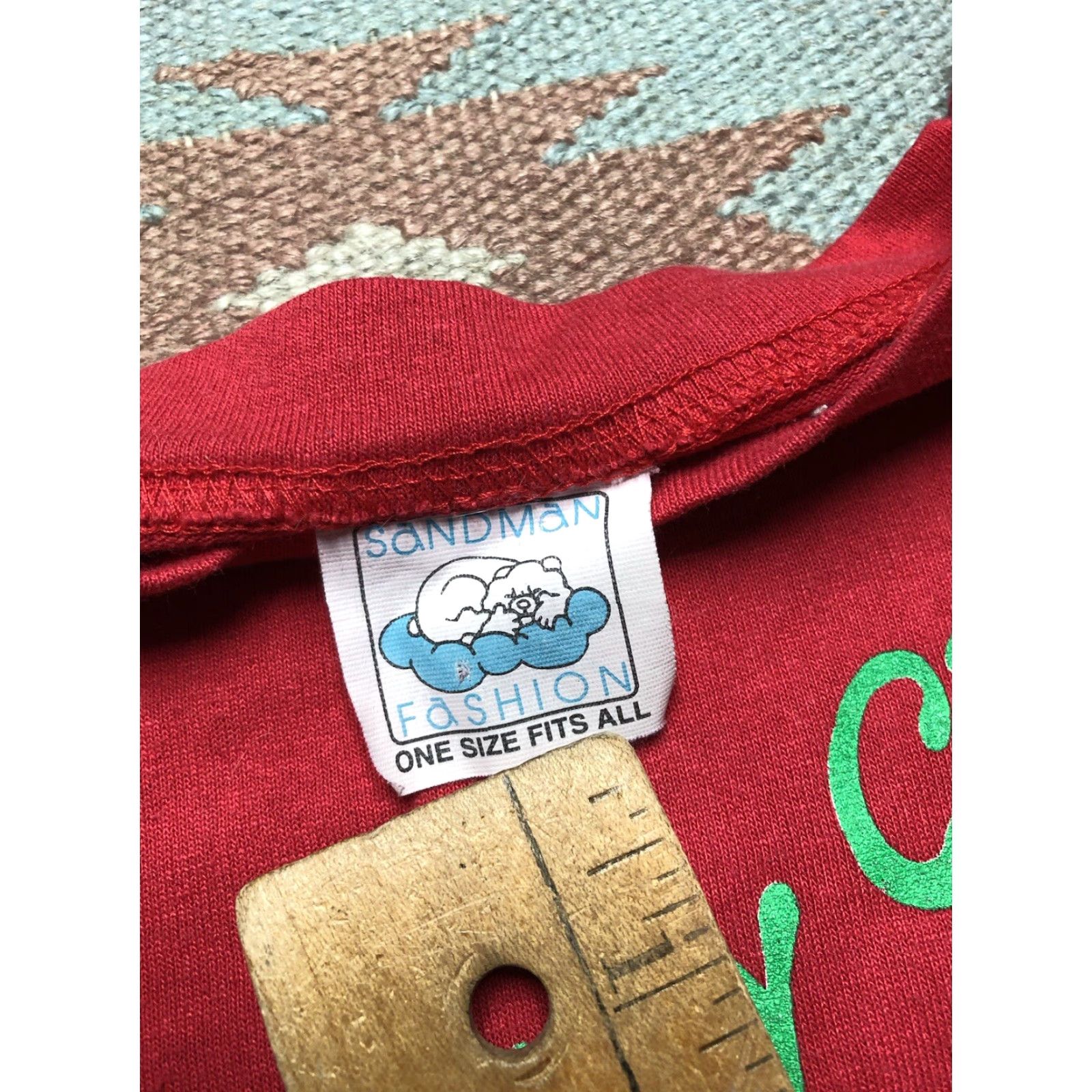 Vintage VINTAGE 90s Graphic T Shirt It's A Jolly Christmas Teddy Bear Cute NOS OSFA Mens XL Red Size US XL / EU 56 / 4 - 3 Thumbnail