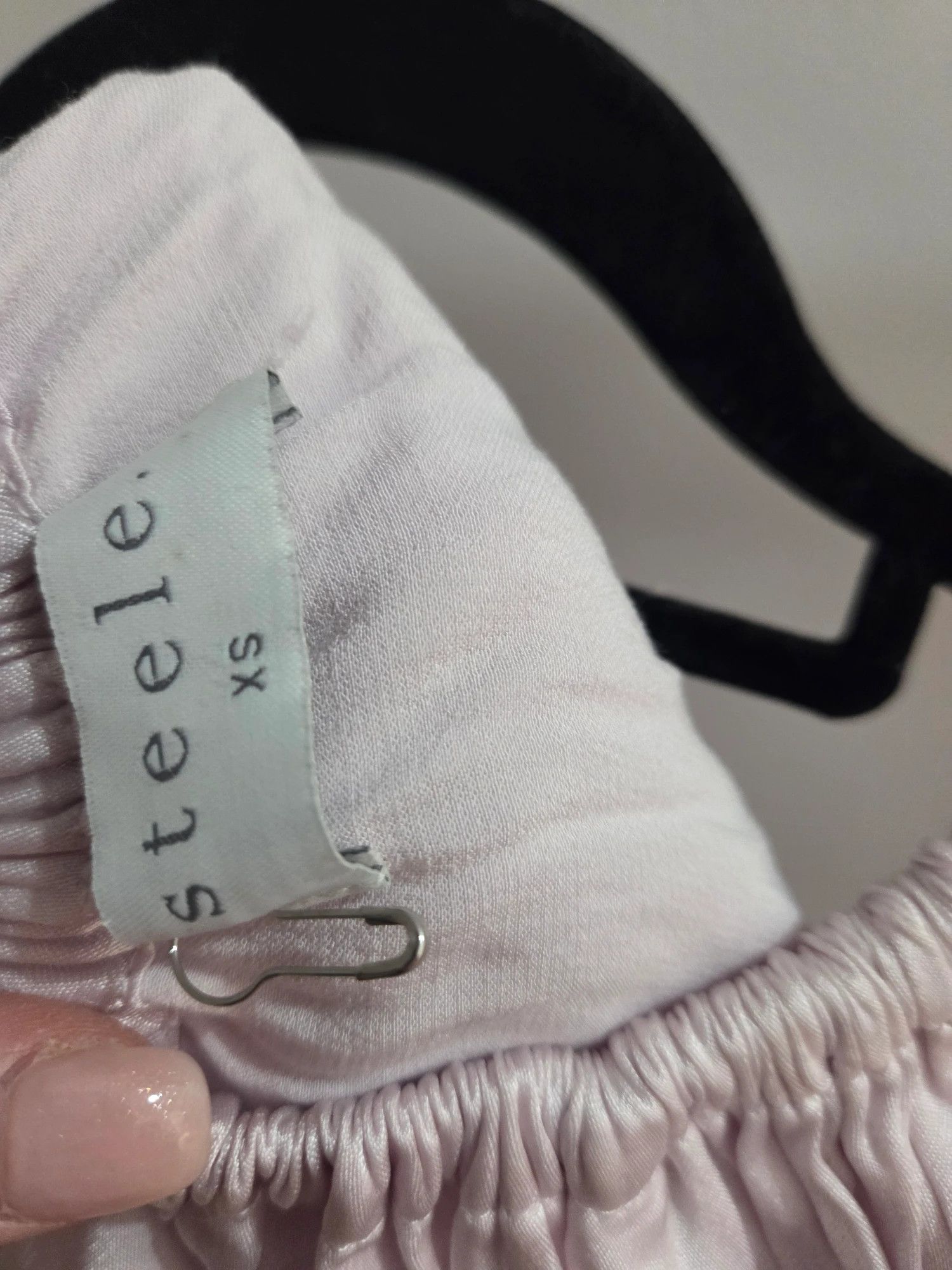 Steeplechase Steele. XS Pink Off-the-Shoulder Gathered Blouse Top Size XS / US 0-2 / IT 36-38 - 2 Thumbnail