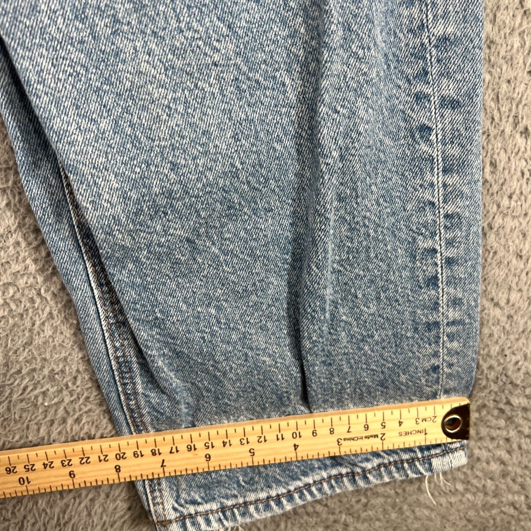 American Eagle Outfitters American Eagle Outfitters Jeans Womens 8 Blue High Rise Relaxed Straight 5-Pocket Denim Light Wash Baggy Distressed Bohemian Grunge Size 30" / US 8 / IT 44 - 4 Thumbnail