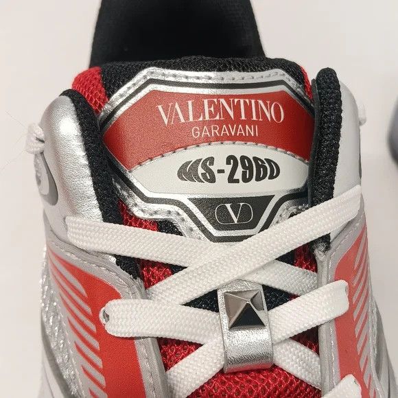 Valentino Valentino Ms2960 Studded Mesh Runner Sneakers - EU43 US10 Size US 10 / EU 43 - 11 Thumbnail