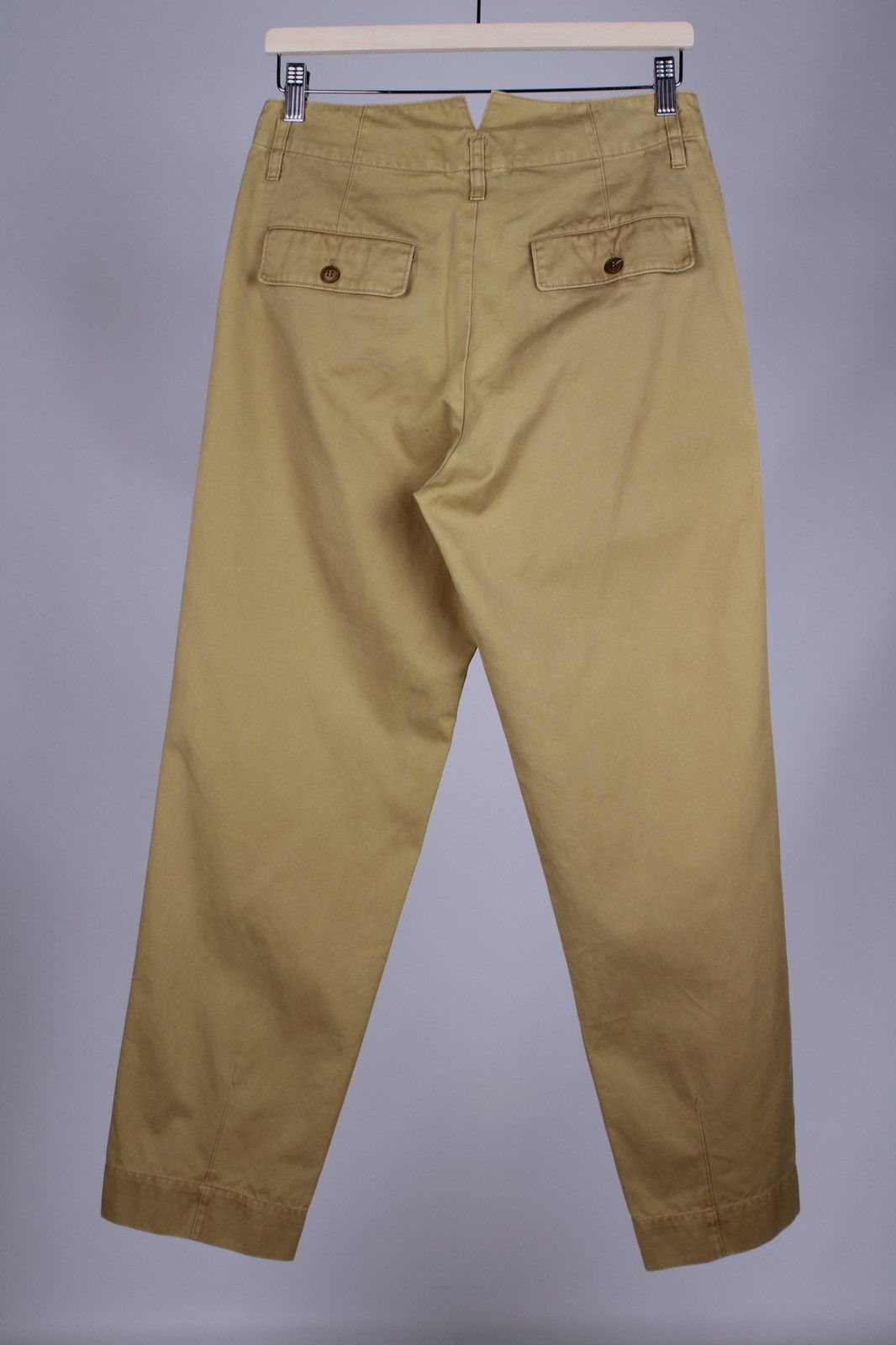 Designer × Golden Goose GOLDEN GOOSE Oversized Olive Khaki Cotton Chino Pants Size US 31 - 5 Thumbnail