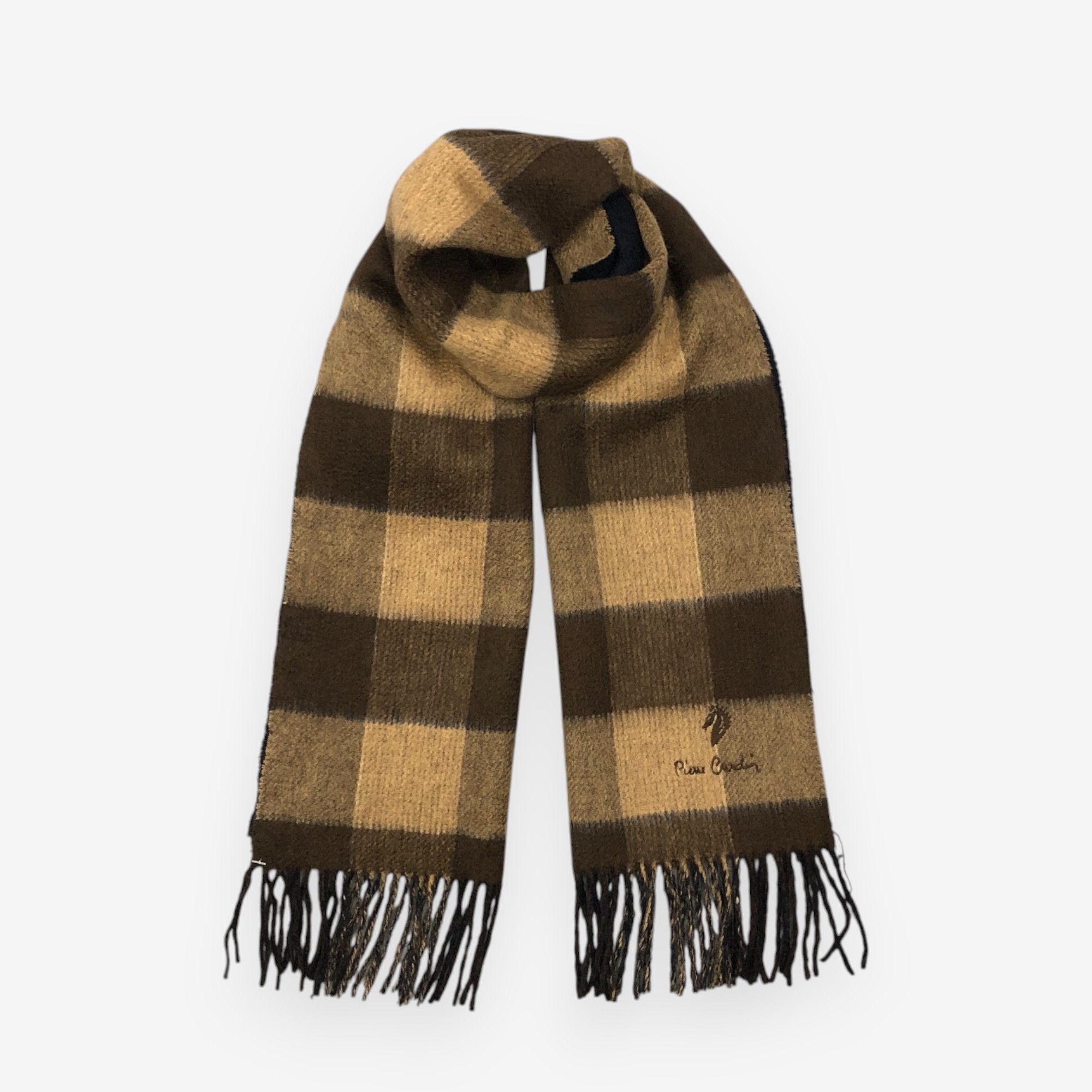 Pierre Cardin Vintage Pierre Cardin Scarf Muffler Wool Plaid Scarves Size ONE SIZE - 1 Thumbnail