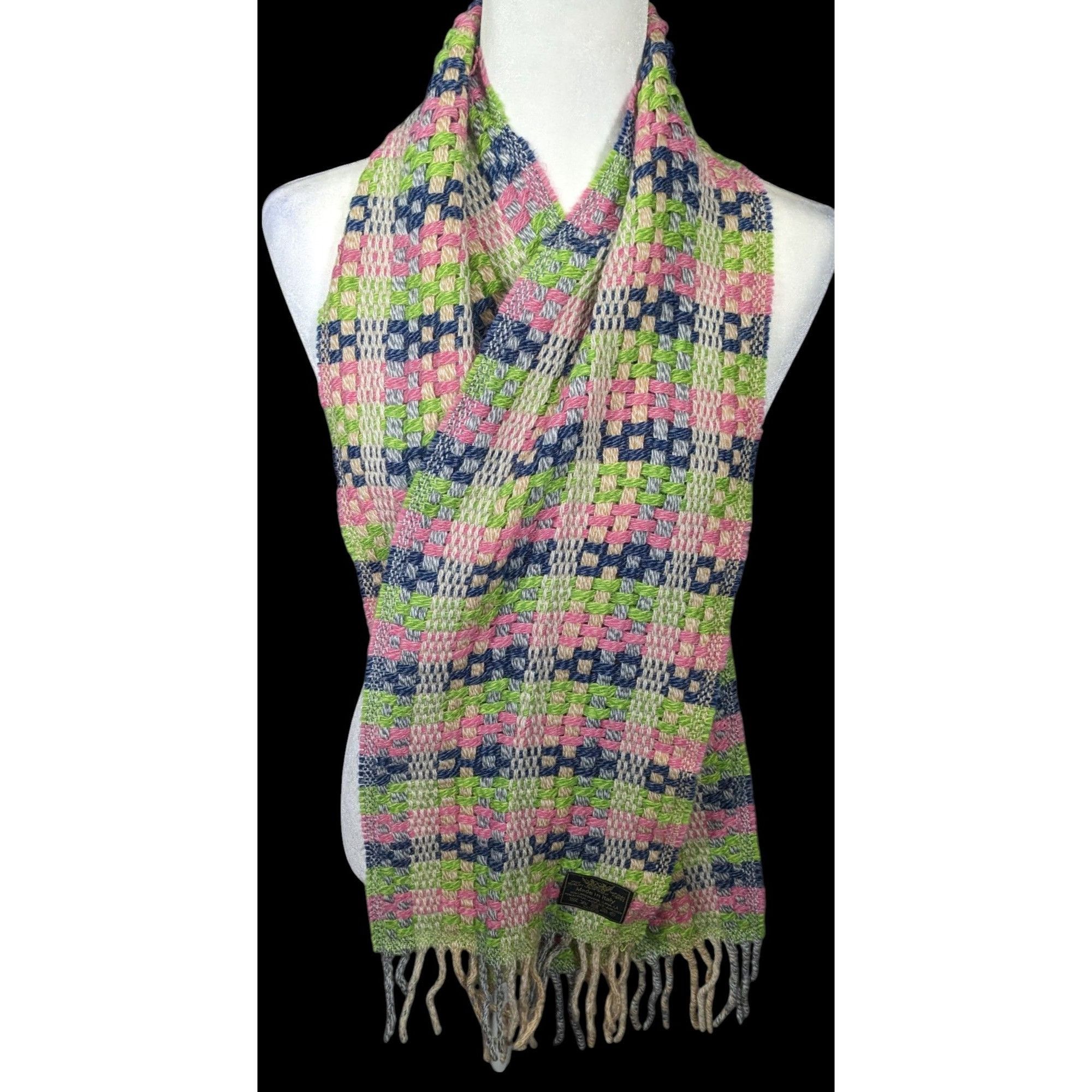 Other Rainbow Lamb's Wool Fringed Italian Scarf Size ONE SIZE - 5 Thumbnail