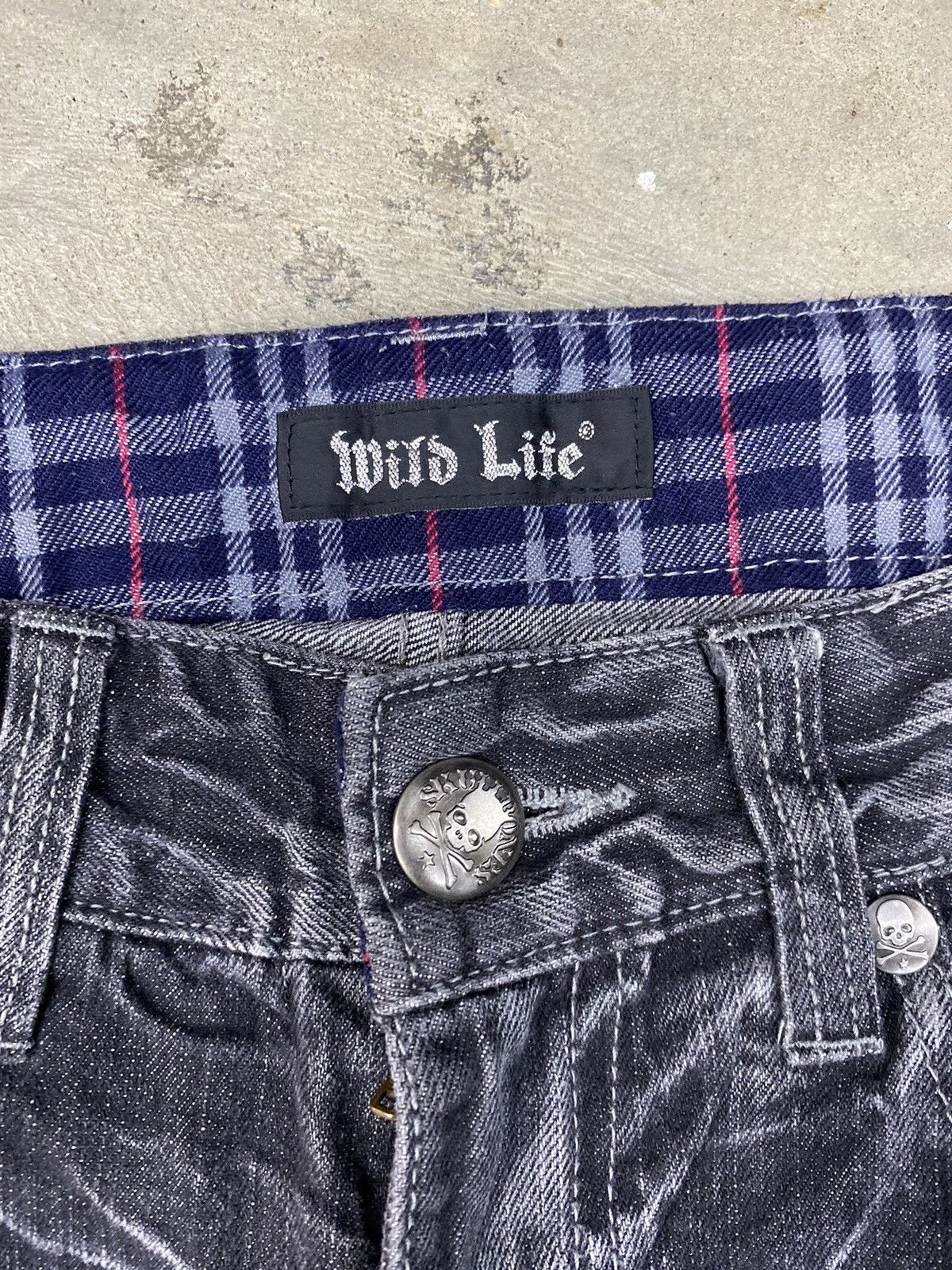 If Six Was Nine japanese brand wild life mud splater jeans undefined Size US 29 - 8 Thumbnail