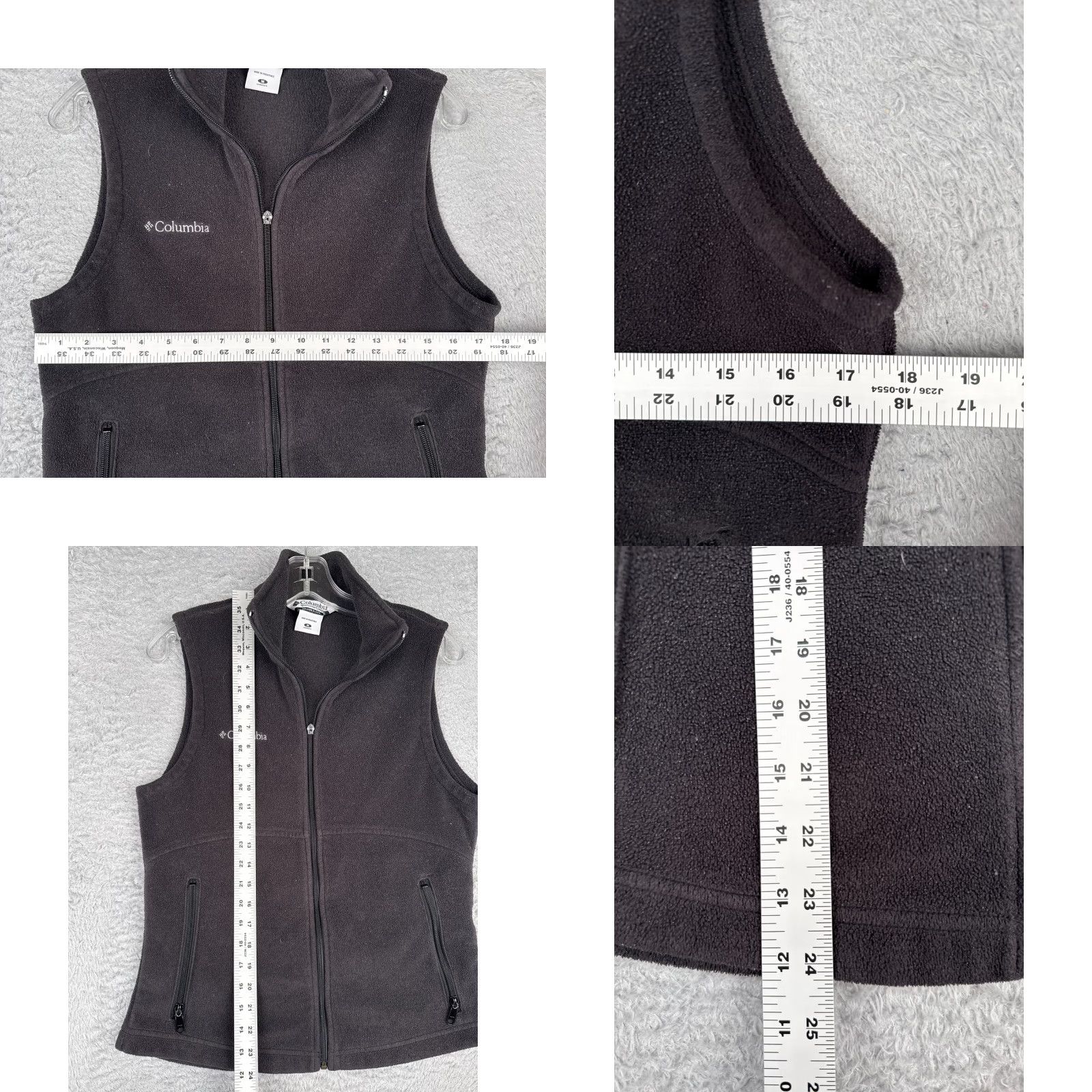 Vintage VINTAGE Columbia Vest Womens M Black Polyester Fleece Full Zip Mock Neck Jacket Size M / US 6-8 / IT 42-44 - 8 Thumbnail