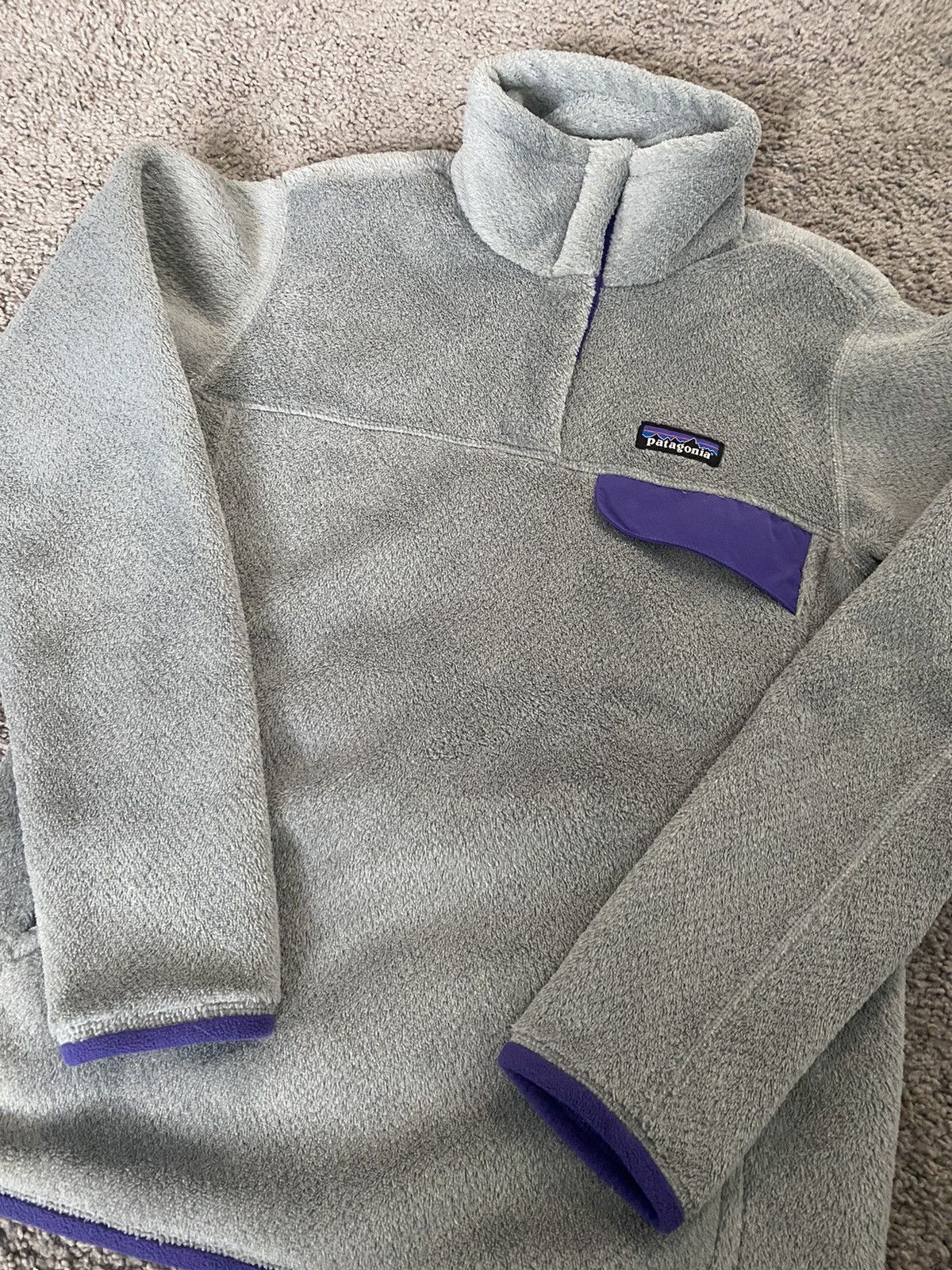 Patagonia × Vintage Vintage Patagonia Synchilla Fleece Jacket Snap T Pullover Size M / US 6-8 / IT 42-44 - 2 Thumbnail