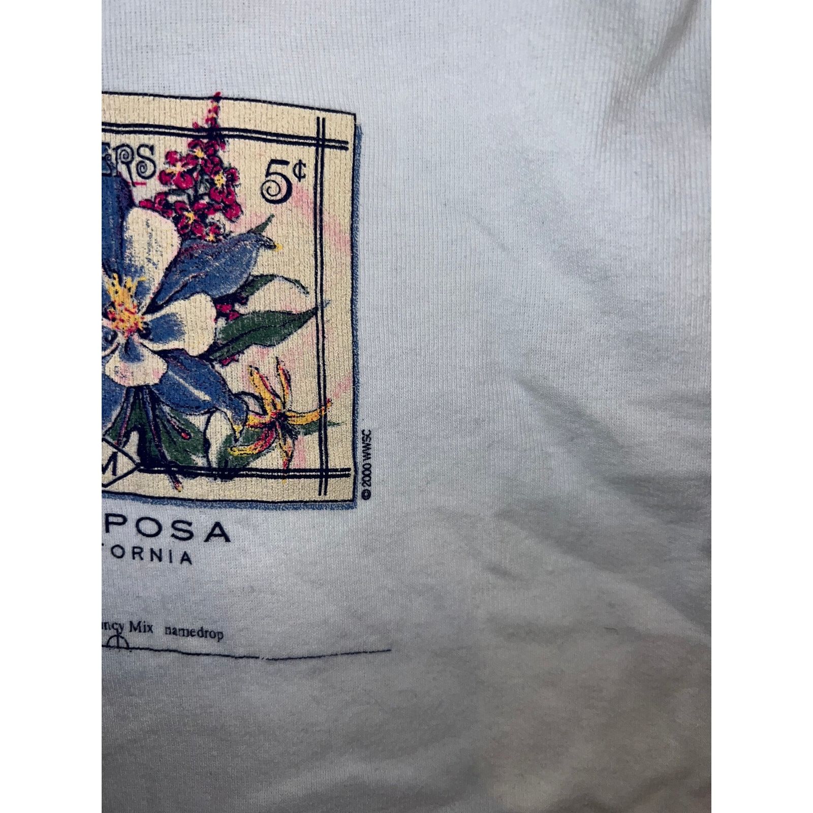 Vintage 2000 Women's Mariposa California Wildflowers Top Shirt Small Size S / US 4 / IT 40 - 5 Thumbnail