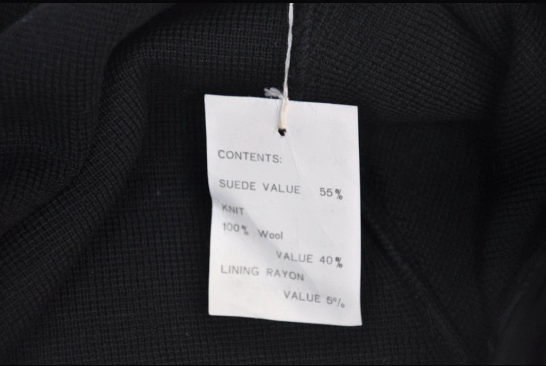 Vintage Deadstock 1950 Erdmann Leather/ Wool Knit Size US S / EU 44-46 / 1 - 7 Thumbnail