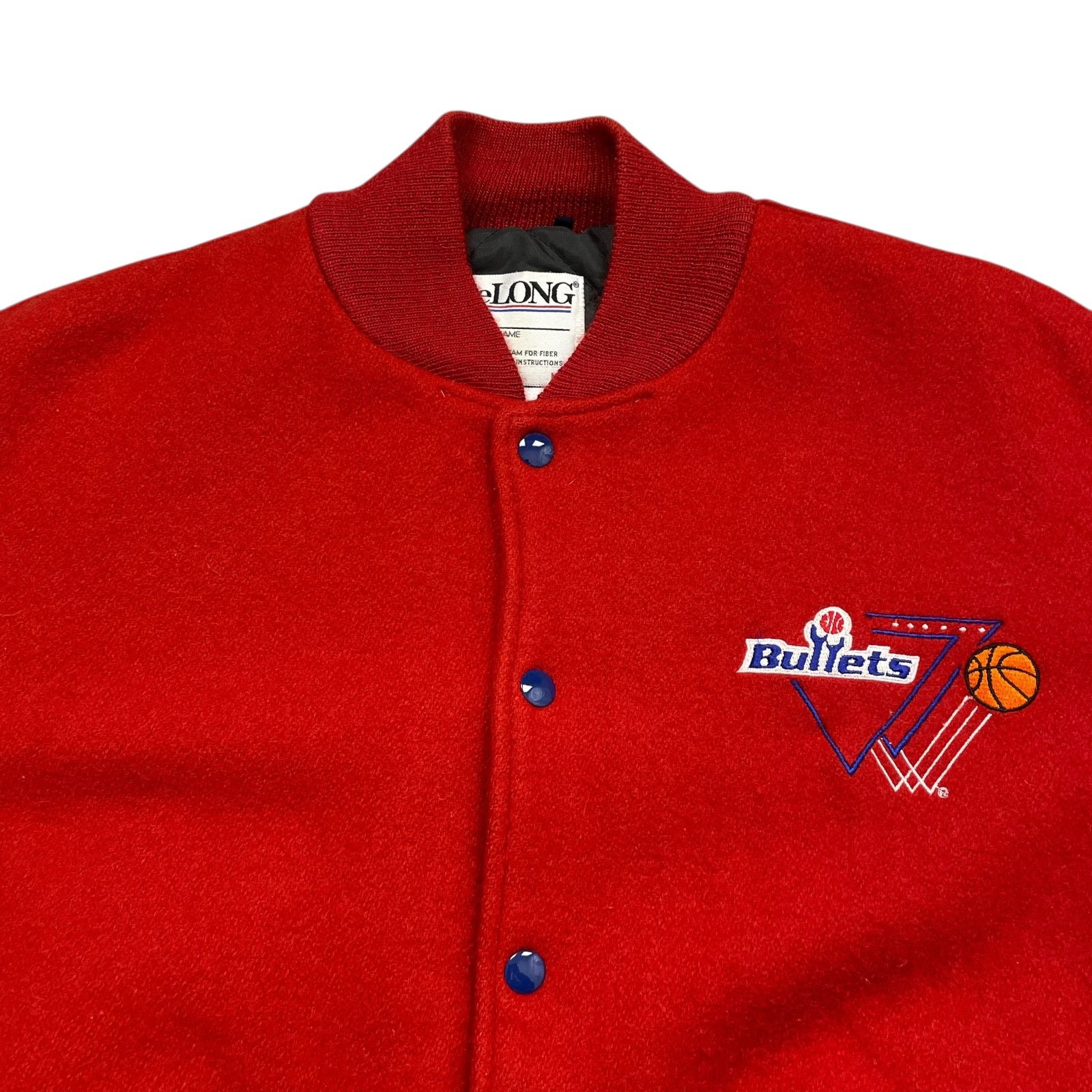 NBA VTG 90s WASHINGTON BULLETS DELONG WOOL VARSITY JACKET M Size US M / EU 48-50 / 2 - 4 Thumbnail