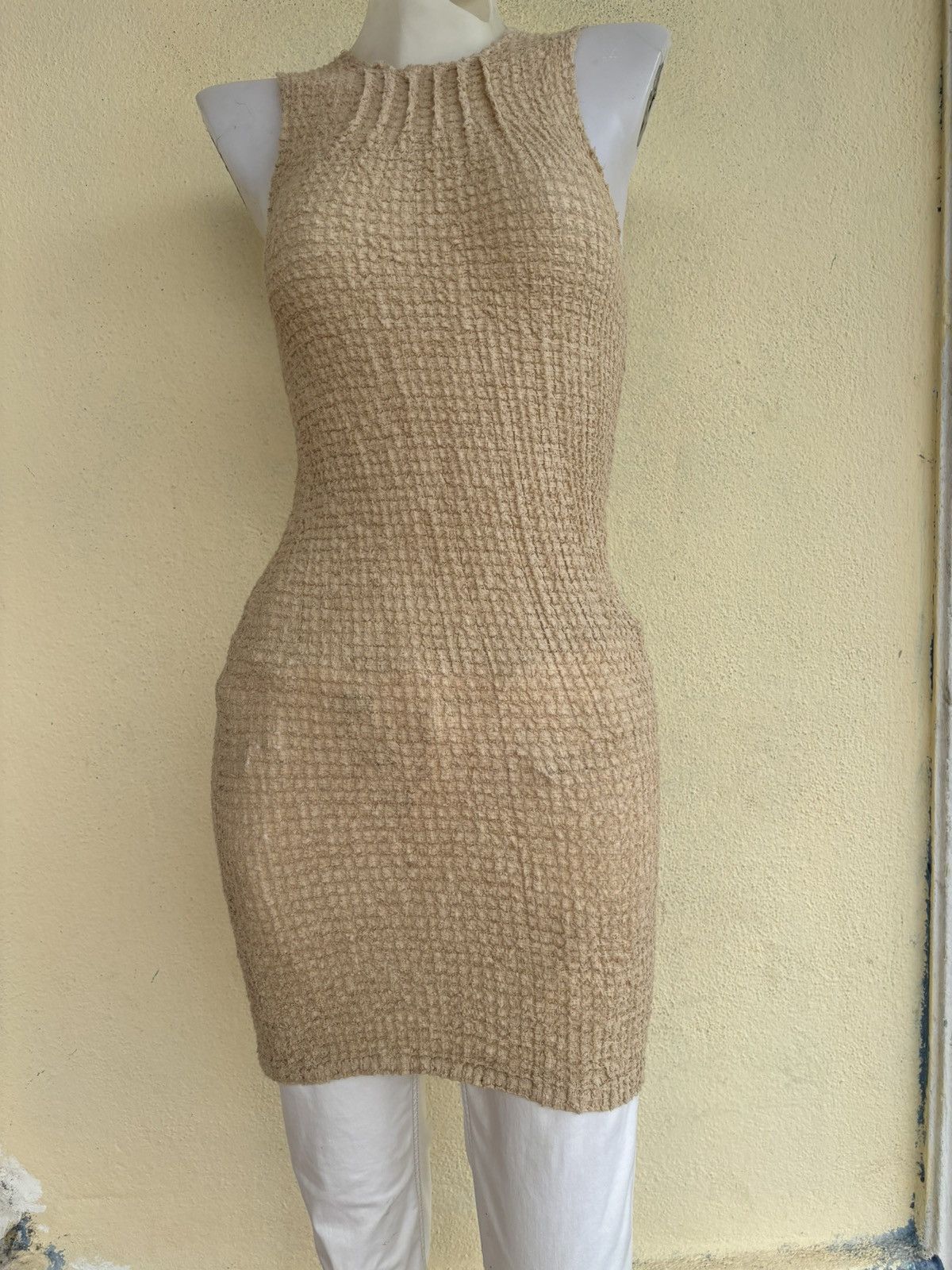 Issey Miyake Plantation Strechable Pleated Bodycon Tank Top Size M / US 6-8 / IT 42-44 - 3 Thumbnail
