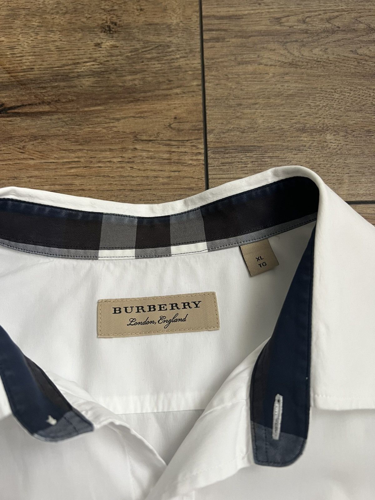 Burberry Burberry Nova Check White Shirt Size US L / EU 52-54 / 3 - 5 Thumbnail