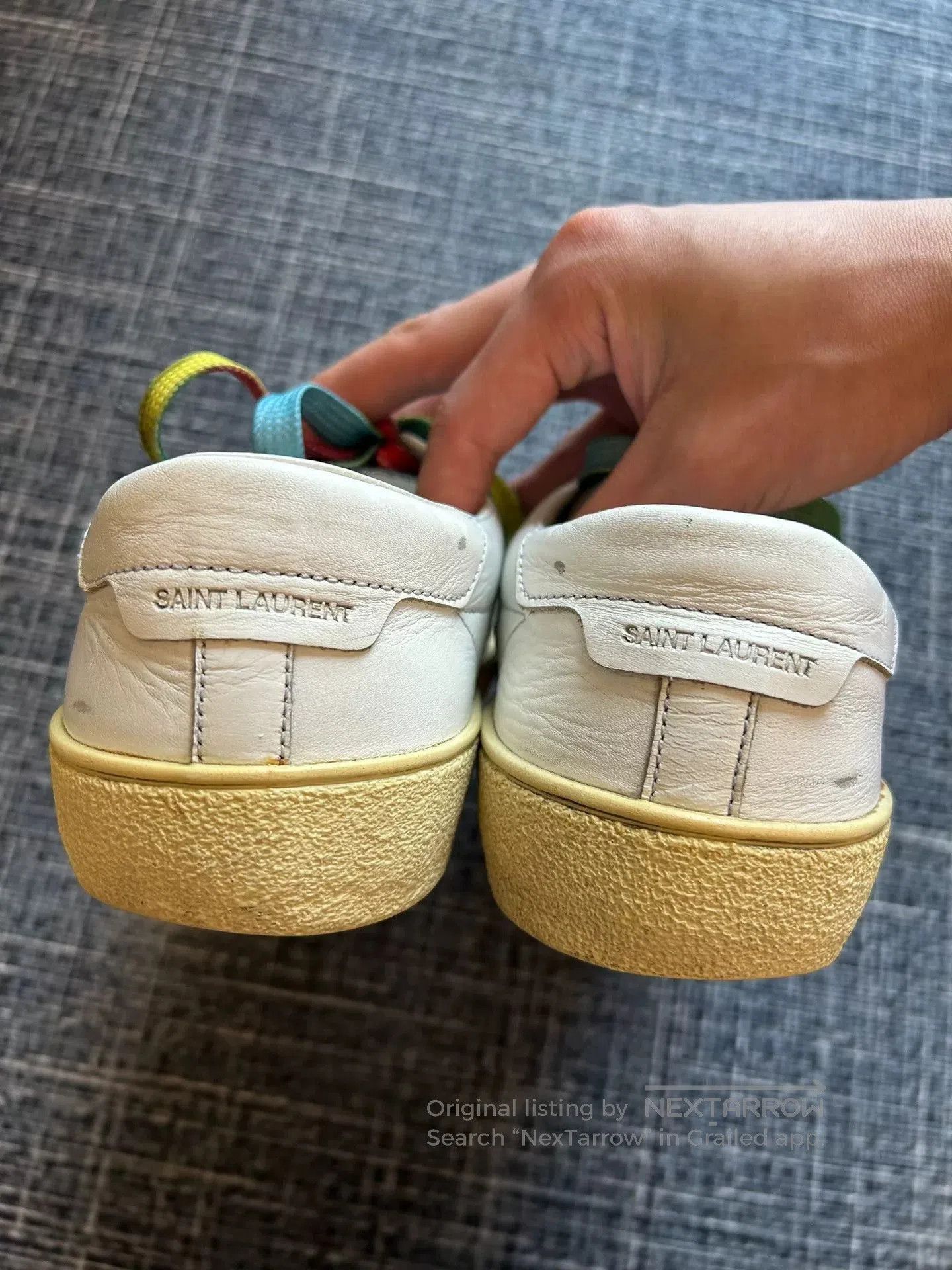 Saint Laurent Paris Saint Laurent Rainbow Studded Sneakers. Size US 9.5 / EU 42-43 - 5 Thumbnail