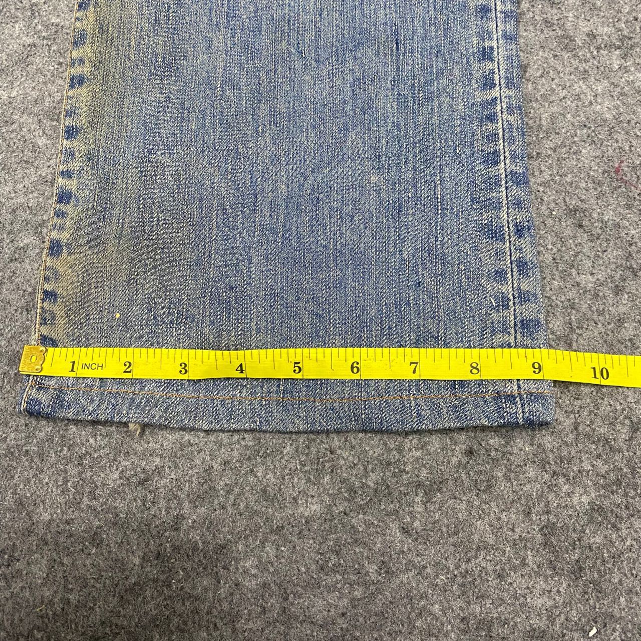 If Six Was Nine Vintage Edwin 504 Distressed Denim Kurt Cobain Style Size US 33 - 6 Thumbnail