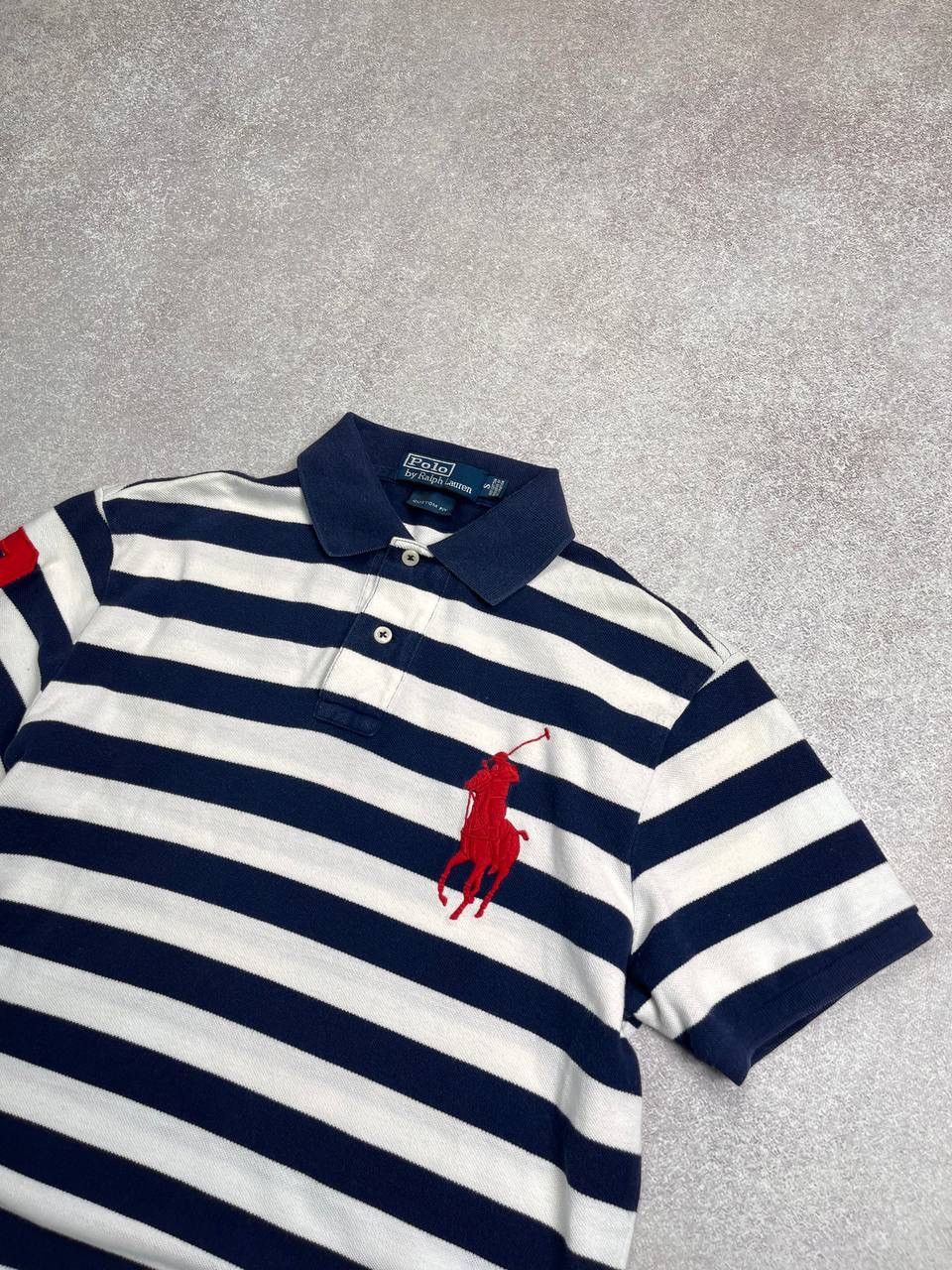 Polo Ralph Lauren × Vintage Vintage Polo Ralph Lauren Striped Pig Pony Chief Keef Shirt Size US S / EU 44-46 / 1 - 2 Thumbnail