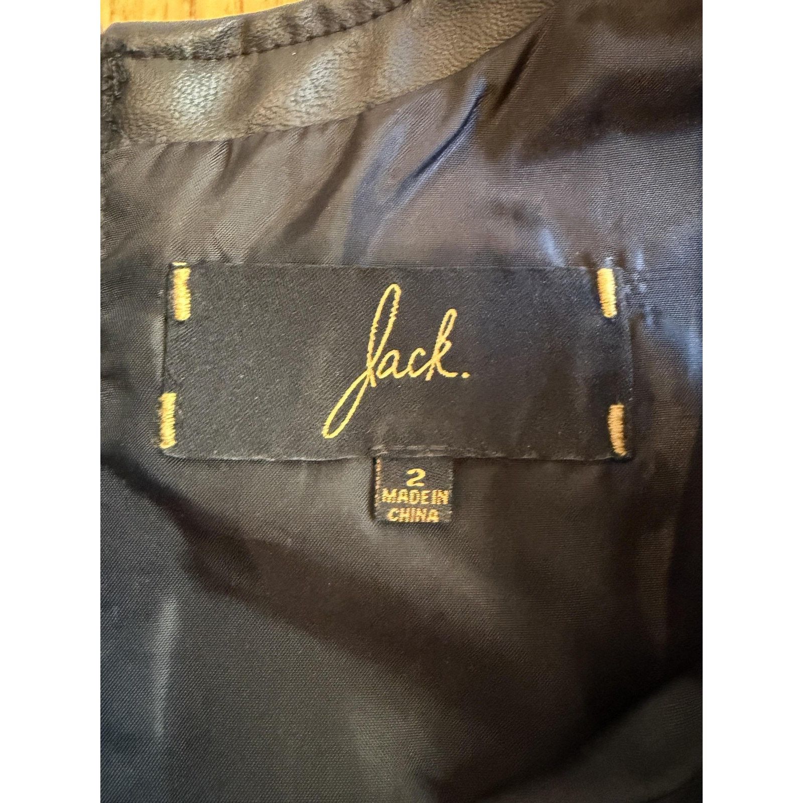 Other Jack Dress 2 Black Faux Leather Sleeveless Sheath Zip Back Size XS / US 0-2 / IT 36-38 - 4 Thumbnail