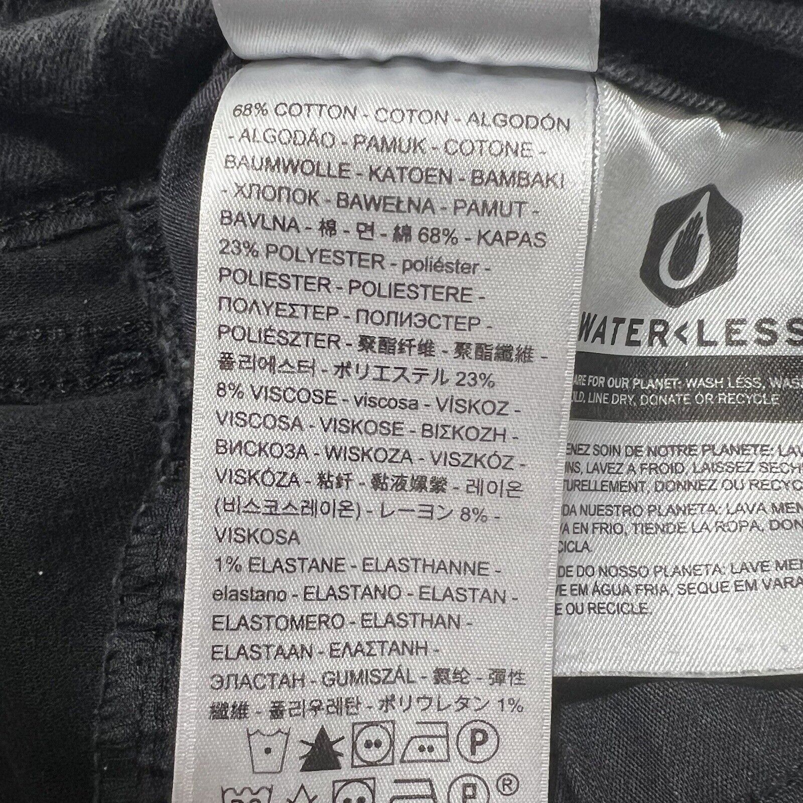 Levi's Levis 711 Skinny 32 Mid Rise Denim Stretch Jeans Black 32x30 Size US 32 / EU 48 - 12 Thumbnail