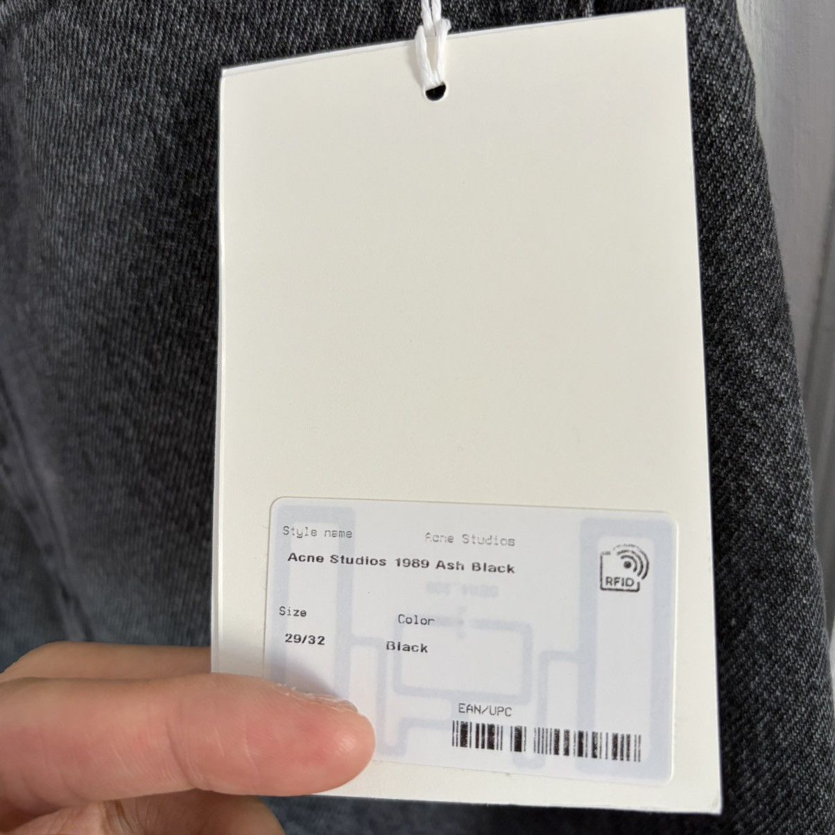 Acne Studios Acne Studios BNWT baggy - 1989 Ash Black Size US 29 - 3 Thumbnail