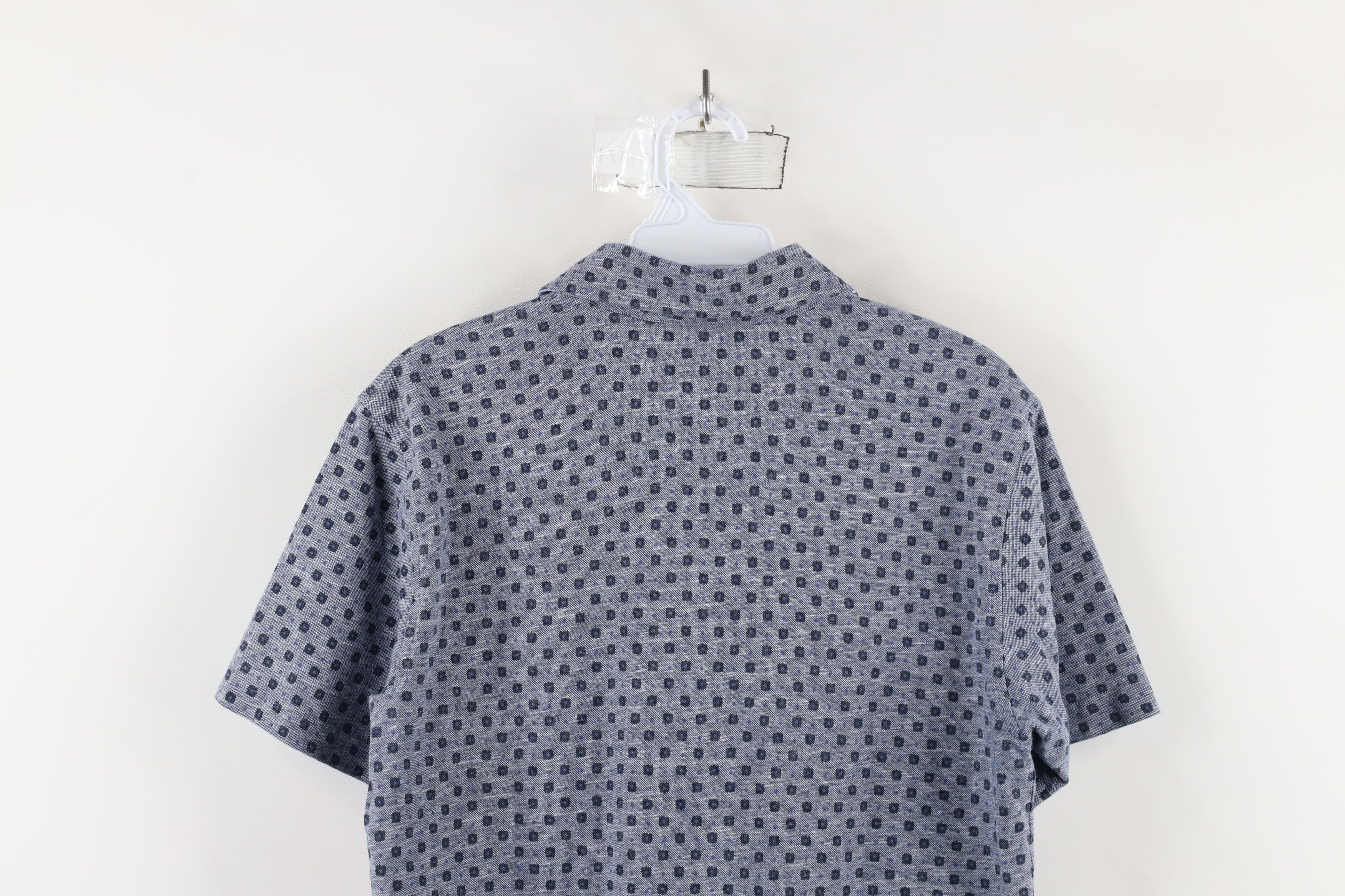 Brooks Brothers × Vintage Brooks Brothers Linen Blend Geometric Collared Polo Shirt Size US M / EU 48-50 / 2 - 9 Thumbnail