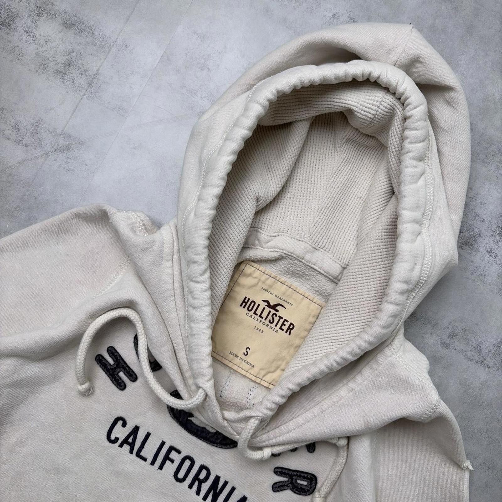 Other Y2K White Hollister Surf Grunge Thermal Hoodie Size S / US 4 / IT 40 - 6 Thumbnail