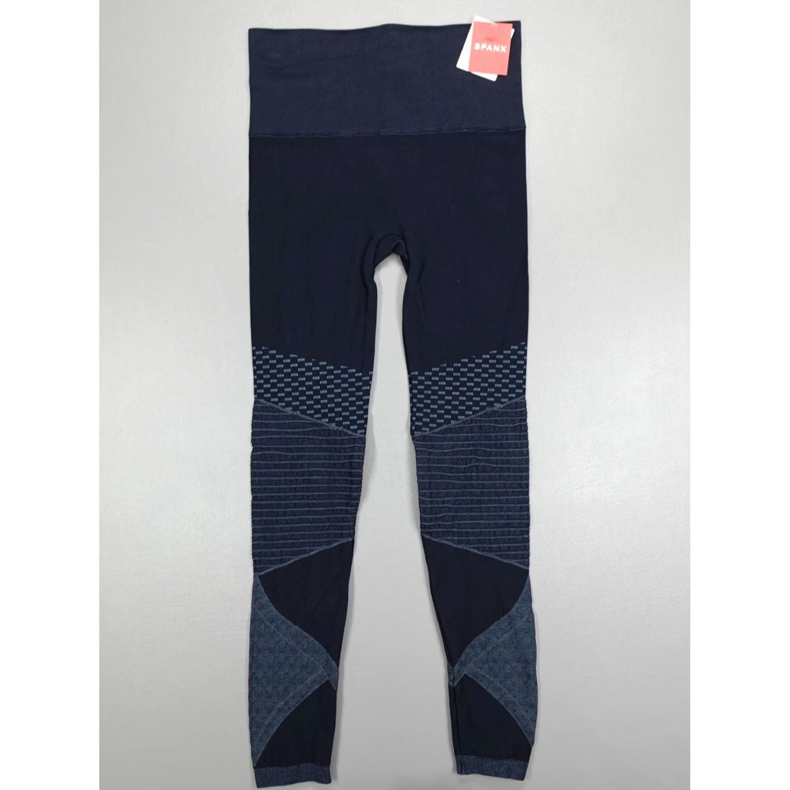 Spanx SPANX High Waist Seamless Moto Leggings Indigo Sky Nylon Stretch Women's Size S Size 28" / US 6 / IT 42 - 2 Thumbnail
