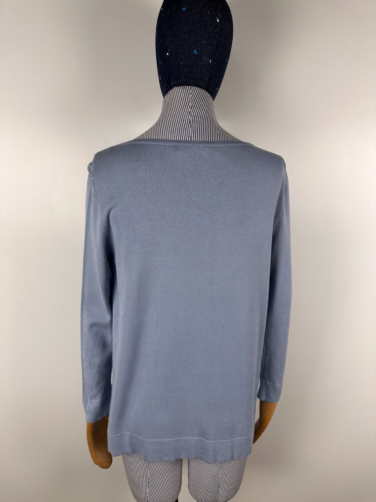Max Mara Max Mara Crew Neck Sweater Cotton Silk Pullover Blue Size M Size M / US 6-8 / IT 42-44 - 5 Thumbnail