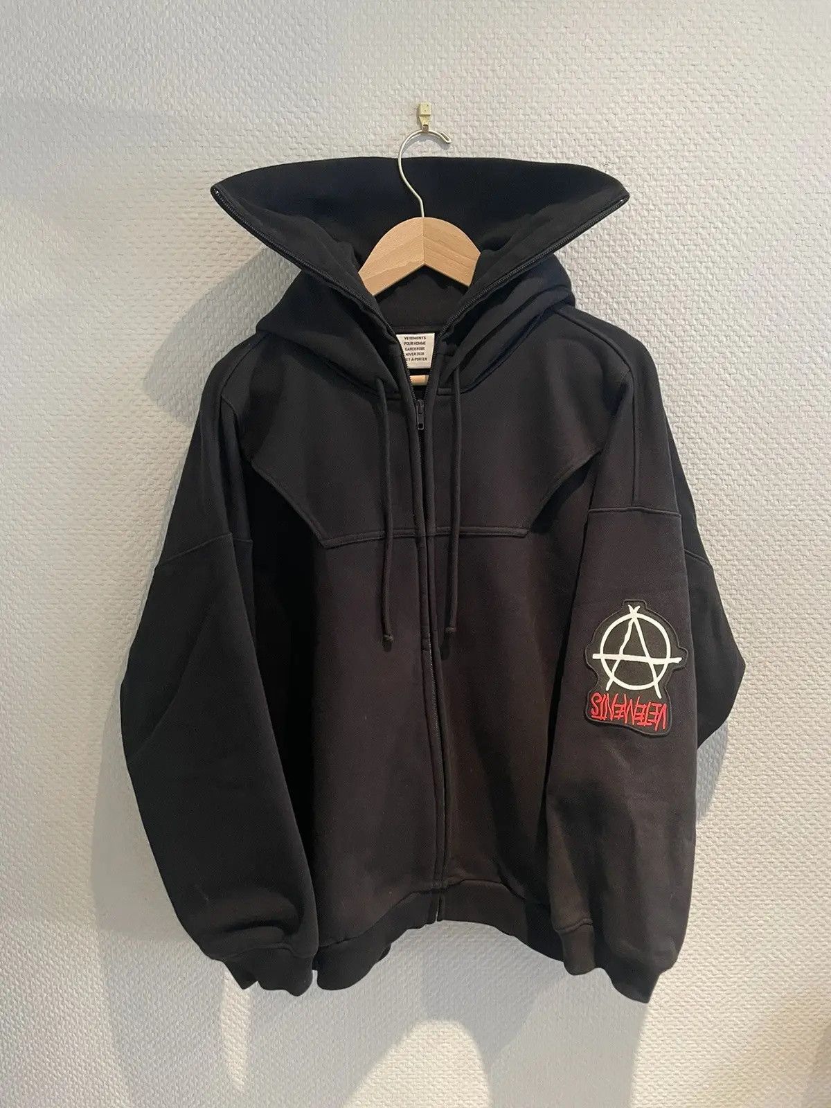 Vetements Patch Hoodie | Grailed