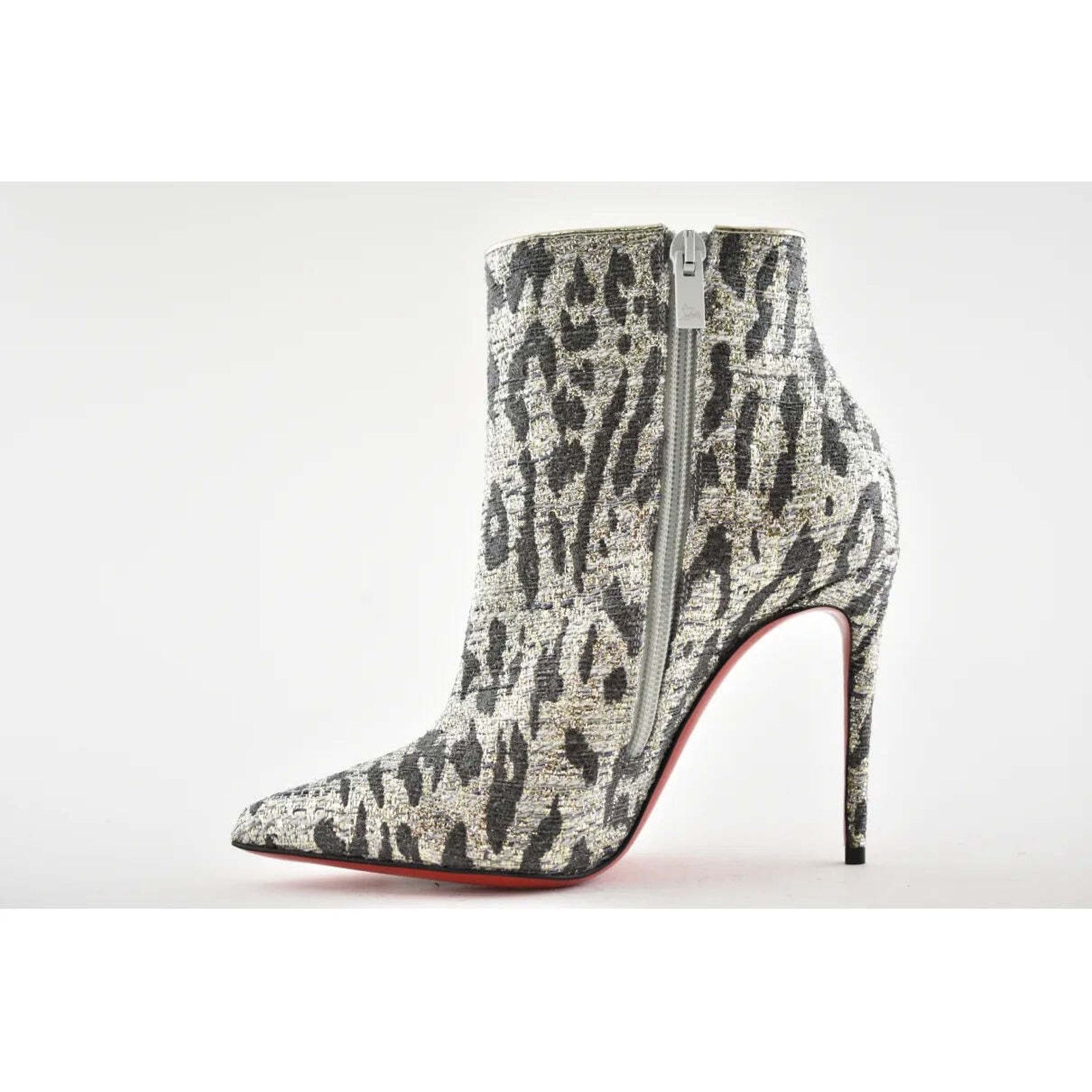 Christian Louboutin Christian Louboutin So Kate Booty 100 Black Gold Lurex Gigi Size US 5 / IT 35 - 3 Thumbnail