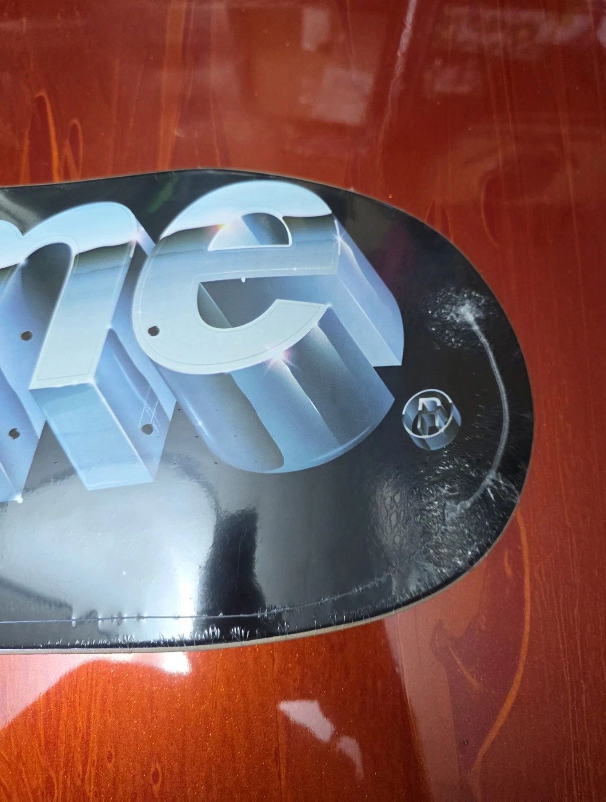 Supreme Supreme Chrome Logo Skateboard Black SS20 Skate Deck NEW Size ONE SIZE - 6 Thumbnail