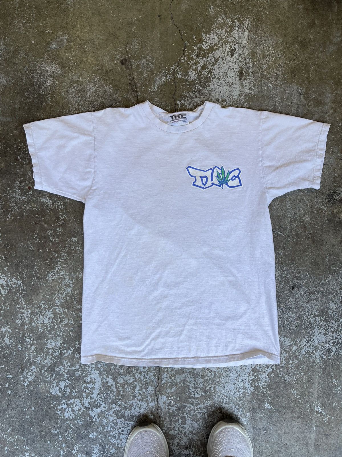 Vintage Vintage 90s Alice In Wonderland THC Weed Shirt Rare Size US L / EU 52-54 / 3 - 3 Thumbnail
