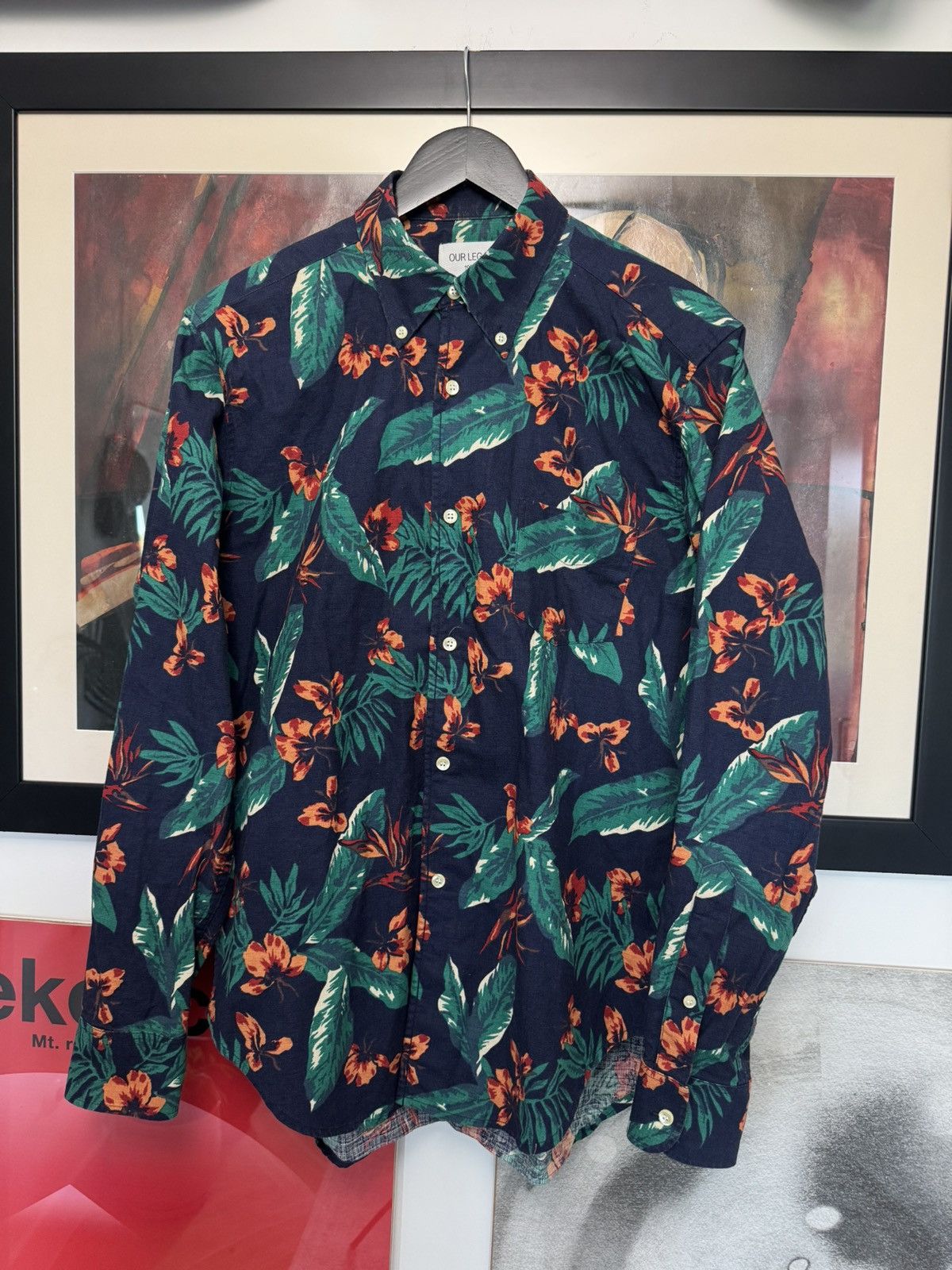 Our Legacy Our Legacy Button Up Shirt Floar Print Casual Luxury rare Size US M / EU 48-50 / 2 - 1 Thumbnail