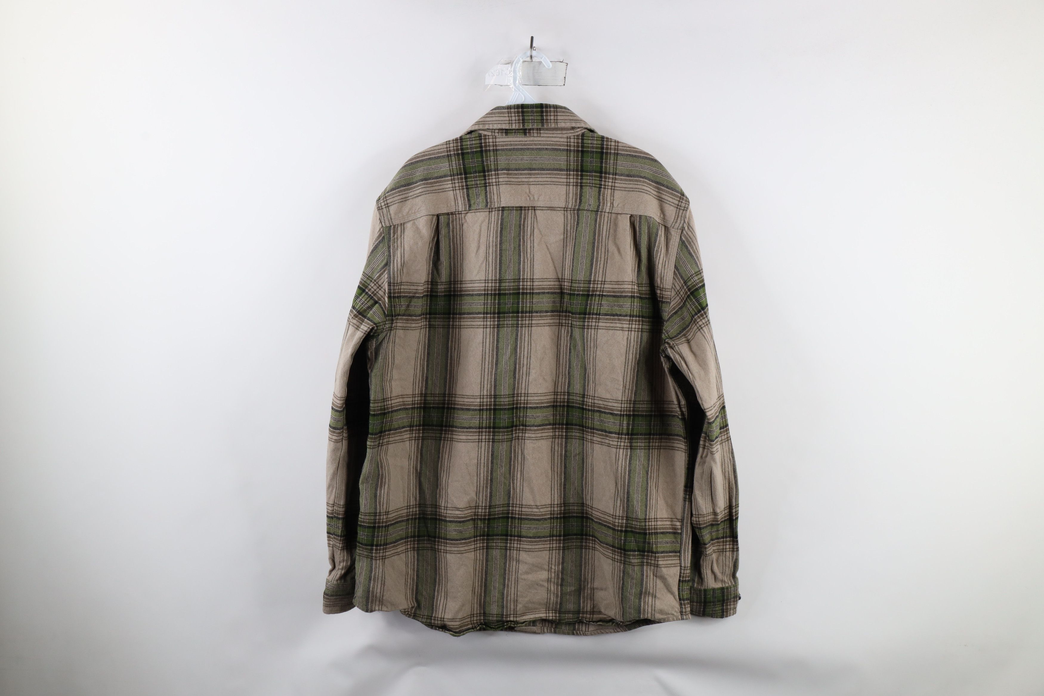 Carhartt × Vintage Vintage Carhartt Fit Heavyweight Flannel Button Shirt Plaid Size ONE SIZE - 9 Thumbnail