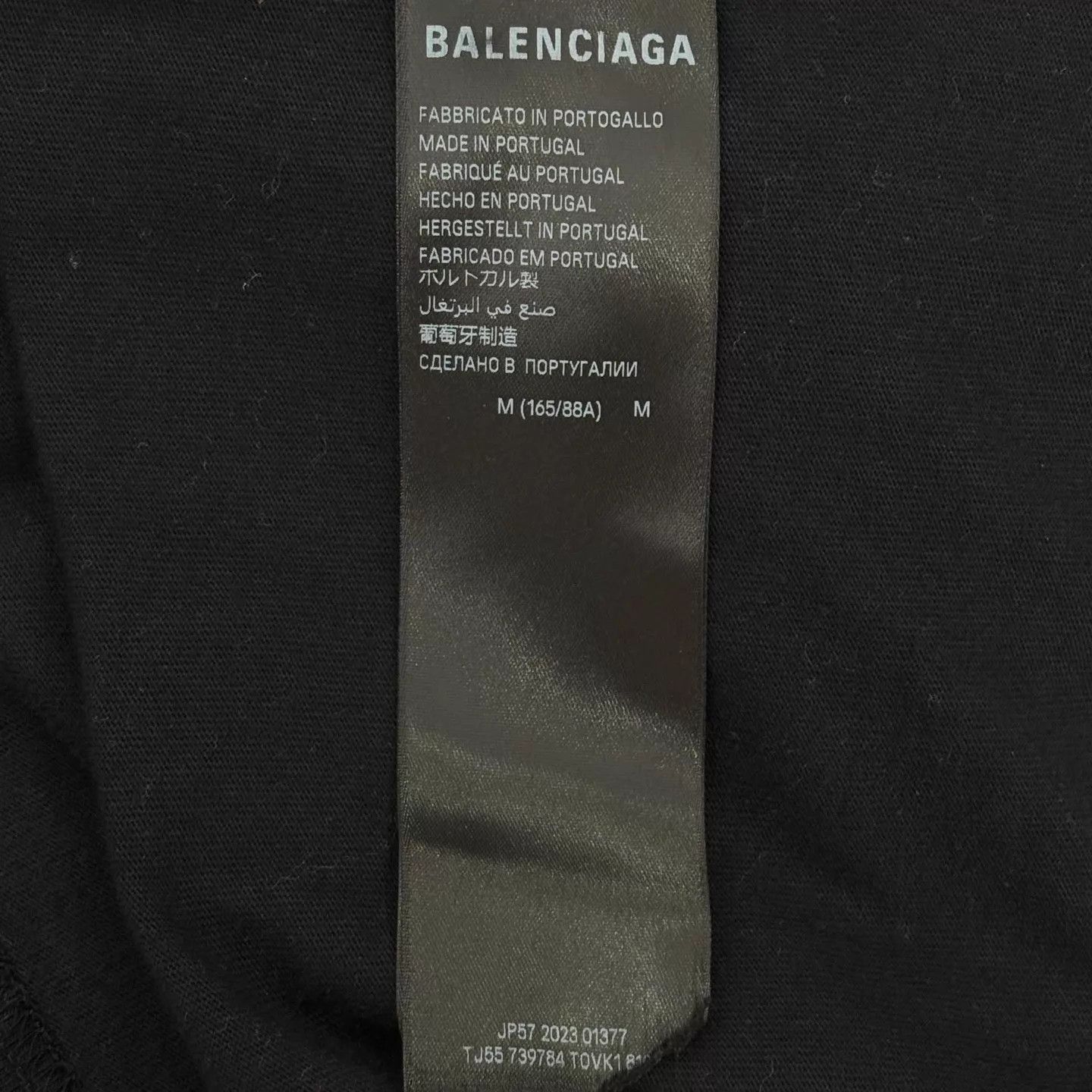 Balenciaga BLCG Distressed Graffiti SS Tee Dark Gray M BNWT Size M / US 6-8 / IT 42-44 - 4 Thumbnail