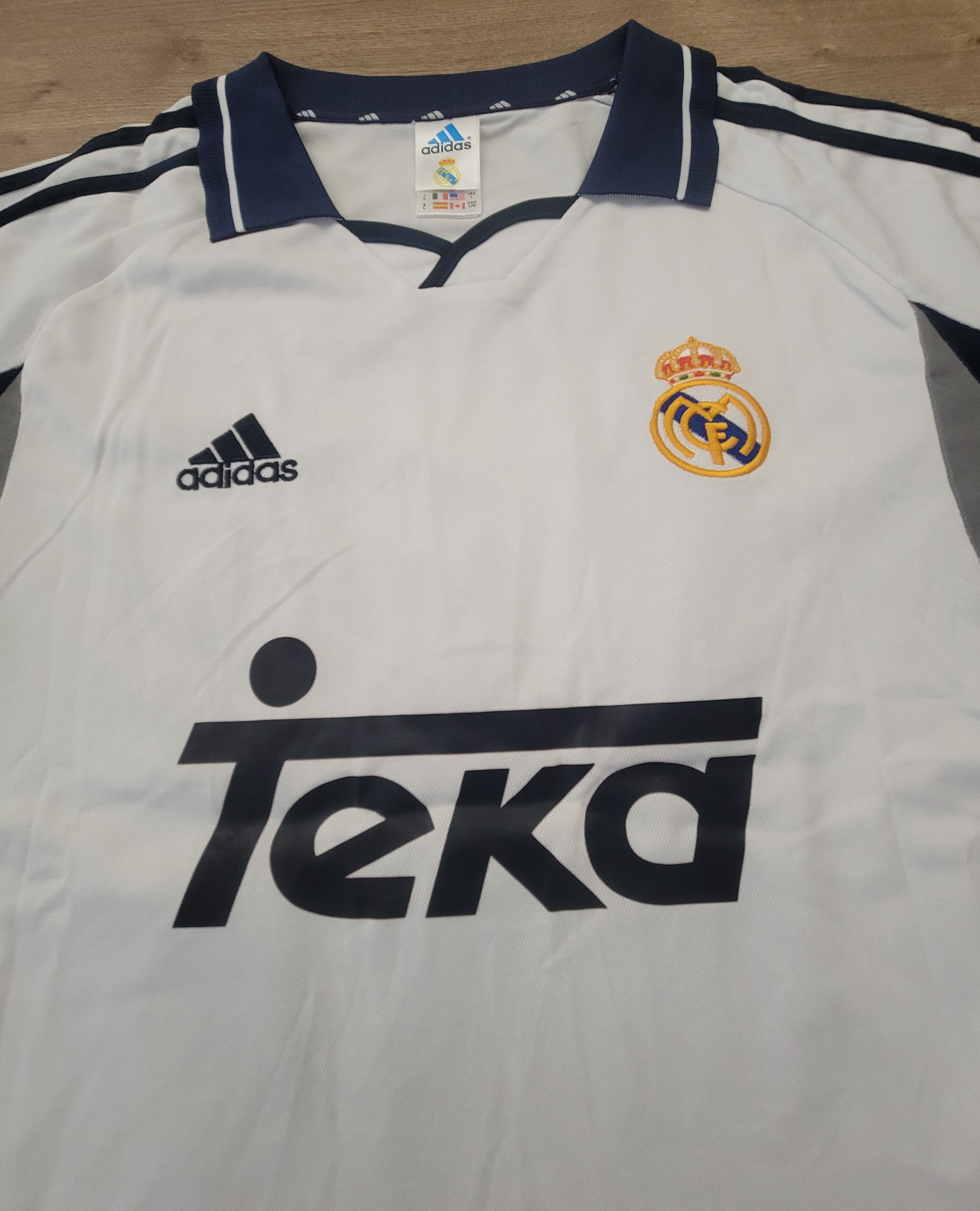 Other Figo 10 Real Madrid 2000/2001 Vintage Soccer Jersey Trikot Size US L / EU 52-54 / 3 - 3 Thumbnail