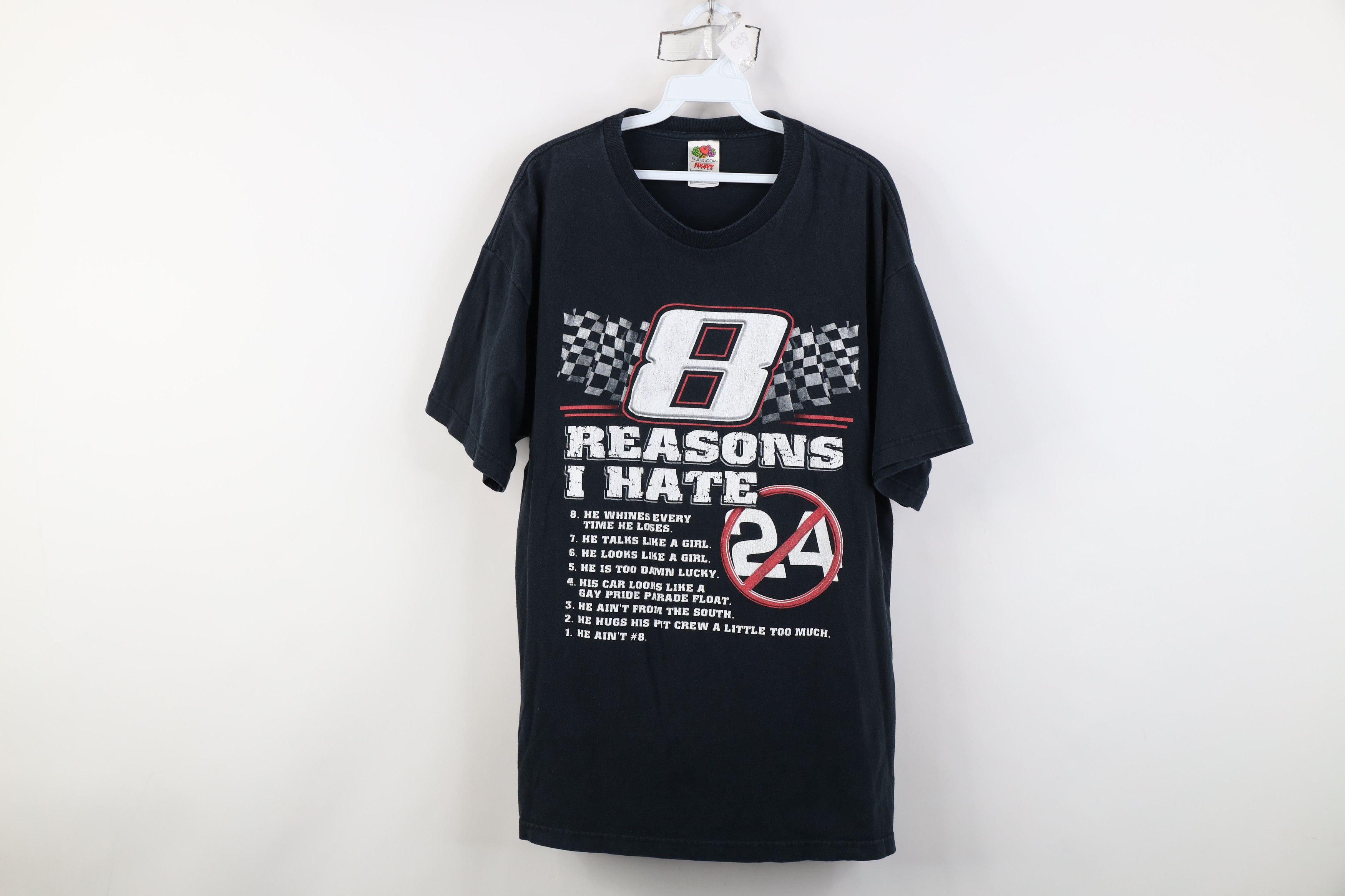 Vintage Vintage Reasons I Hate Jeff Gordon Dale Earnhardt Jr T-Shirt Size US XL / EU 56 / 4 - 1 Thumbnail