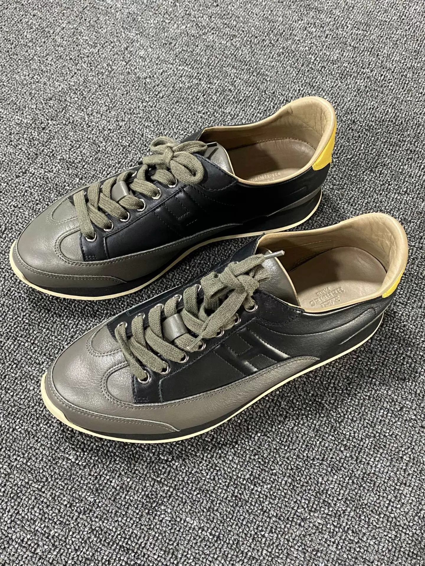 Hermes HERMES Olive Sneakers 98 New 40.5 Size US 7.5 / EU 40-41 - 1 Thumbnail
