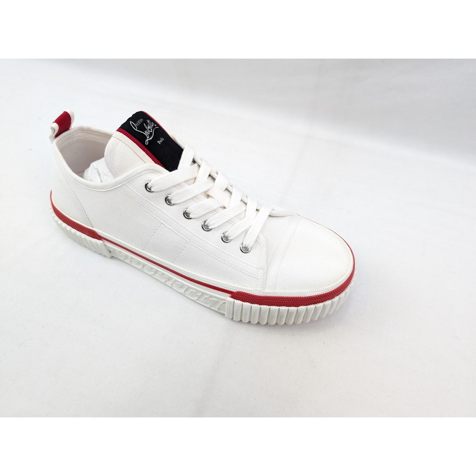 Christian Louboutin o1rshd1 Pedro Boat Flat Sneakers in White Size US 13 / EU 46 - 2 Thumbnail