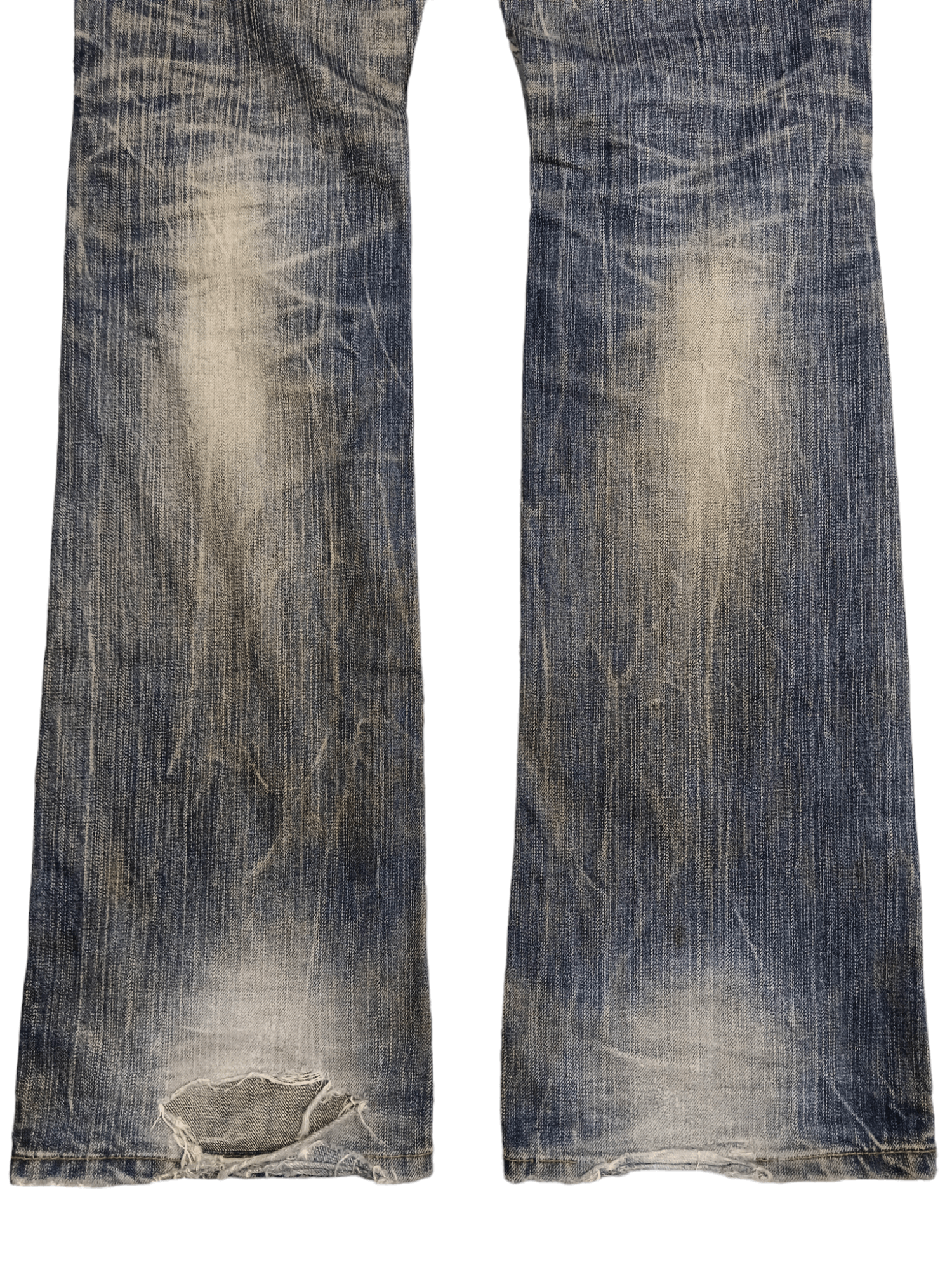 If Six Was Nine × Japanese Brand × Le Grande Bleu (L.G.B.) 🔥Redpepper🔥 Seditionaries Distressed Flare Jeans Size US 28 / EU 44 - 5 Thumbnail
