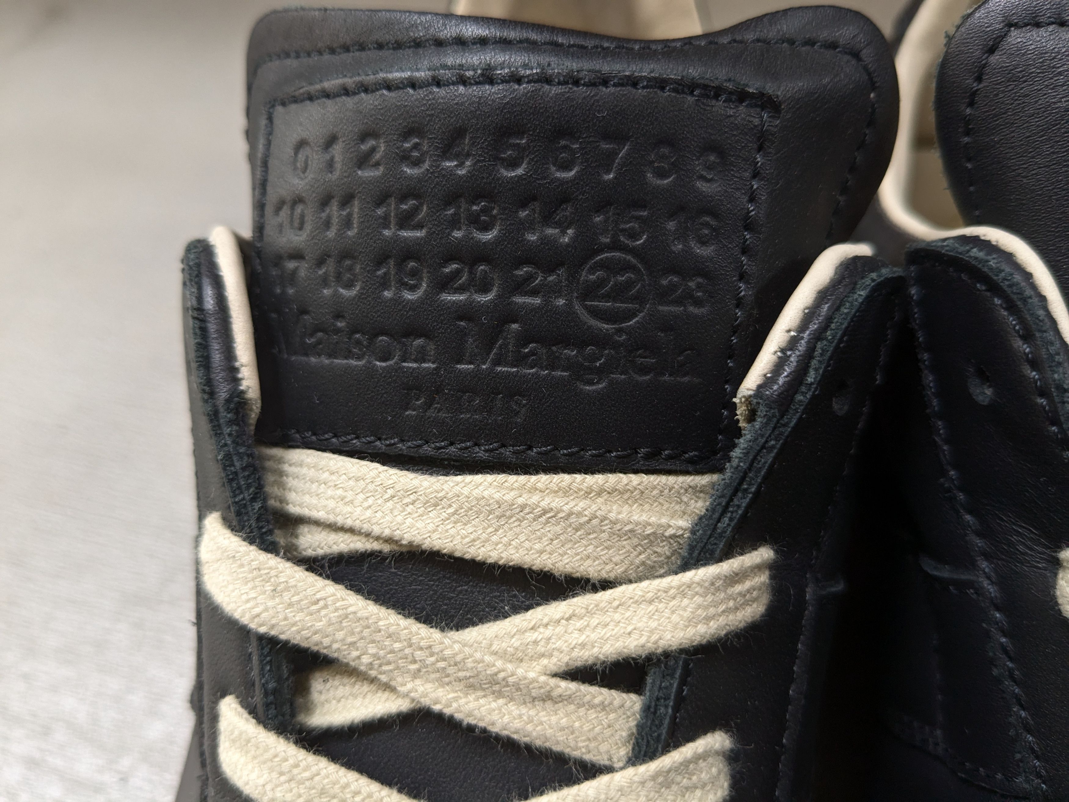 Maison Margiela Maison Margiela GAT Replica Black Orange 9 42 Leather Size US 9 / EU 42 - 3 Thumbnail