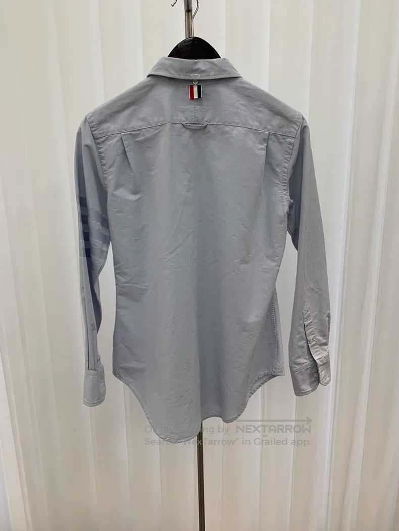 Thom Browne Thom Browne Classic Lapel Oxford Cotton Blue Long-Sleeve S Size US XS / EU 42 / 0 - 2 Thumbnail