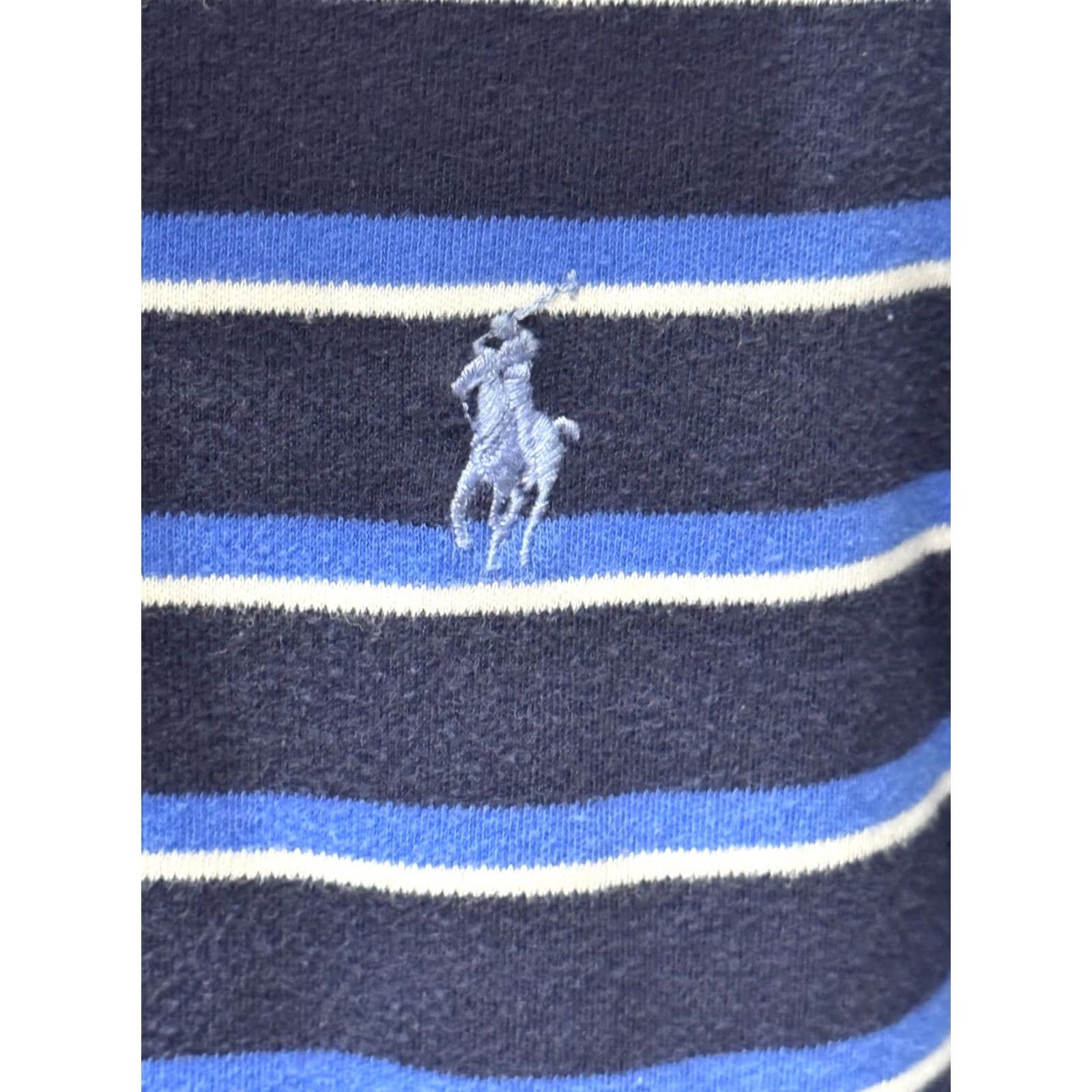 Polo Ralph Lauren Polo Ralph Lauren Rugby POLO SHIRT Blue Stripe Medium Mens Size US M / EU 48-50 / 2 - 2 Thumbnail