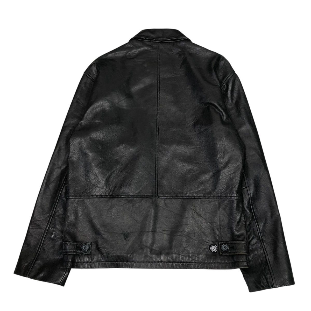 🔥VINTAGE SOFT LEATHER JACKET BANANA REPUBLIC ISSEY MIYAKE