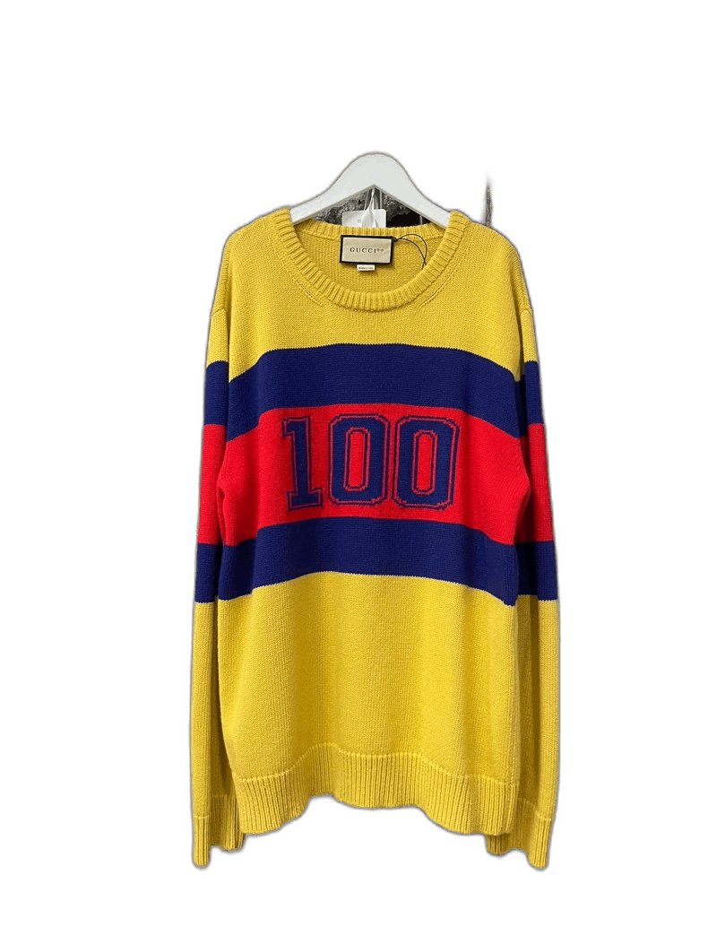 Gucci Gucci 100 colorful knitted sweater Size US S / EU 44-46 / 1 - 1 Thumbnail
