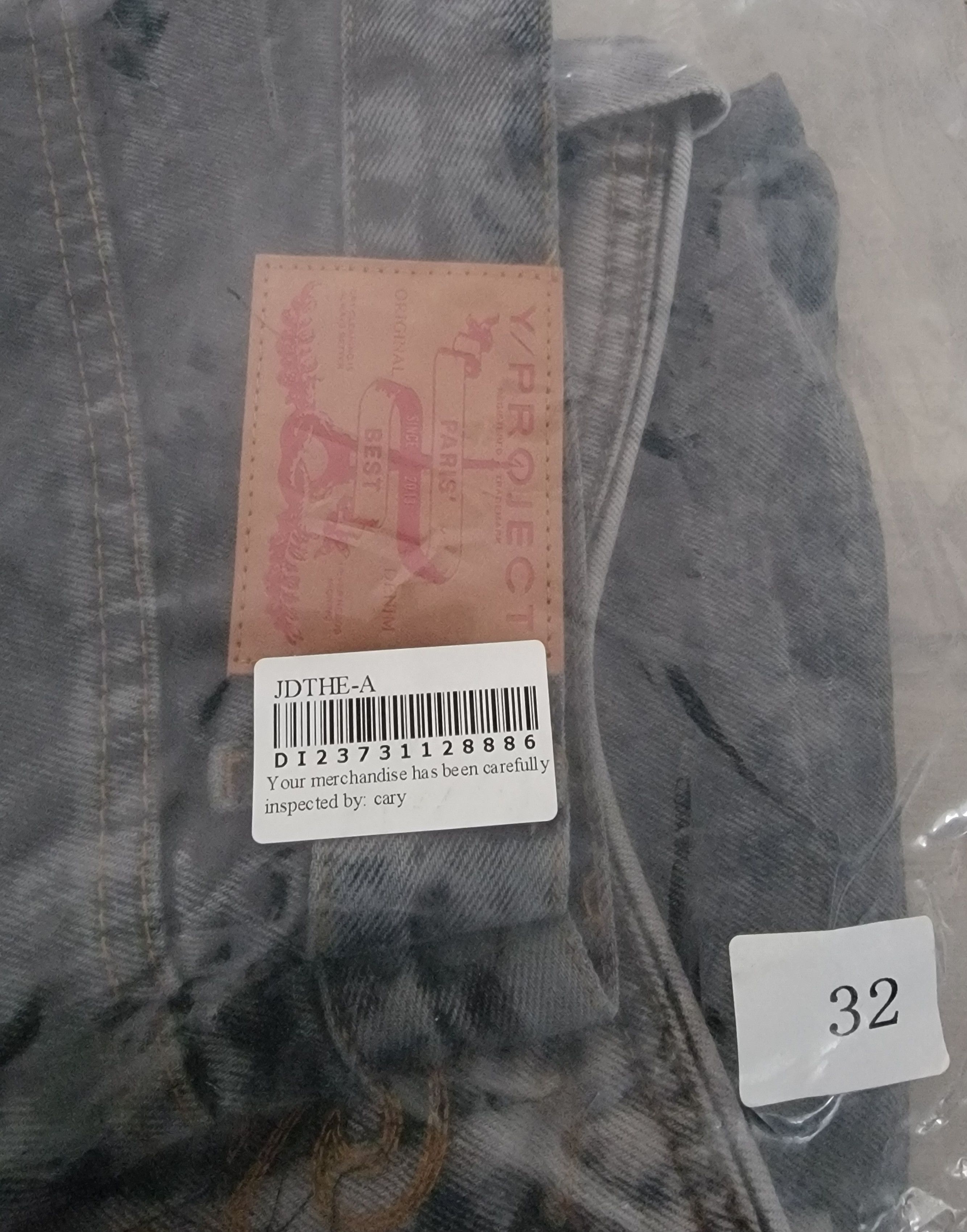Y/Project Y/Project Unisex Cowboy Cuff Jeans Black Acid Wash sz 32 Size US 32 / EU 48 - 18 Thumbnail