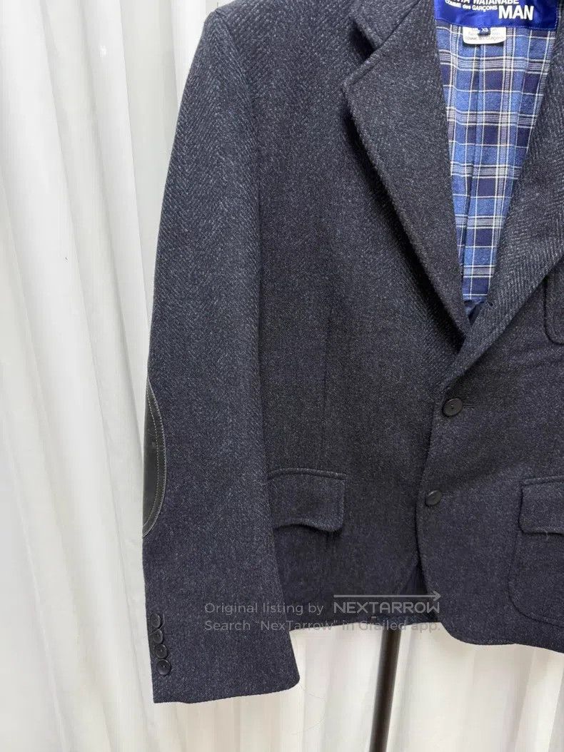 Junya Watanabe JUNYA WATANABE Wool tweed pieced denim blazer Size US XS / EU 42 / 0 - 4 Thumbnail