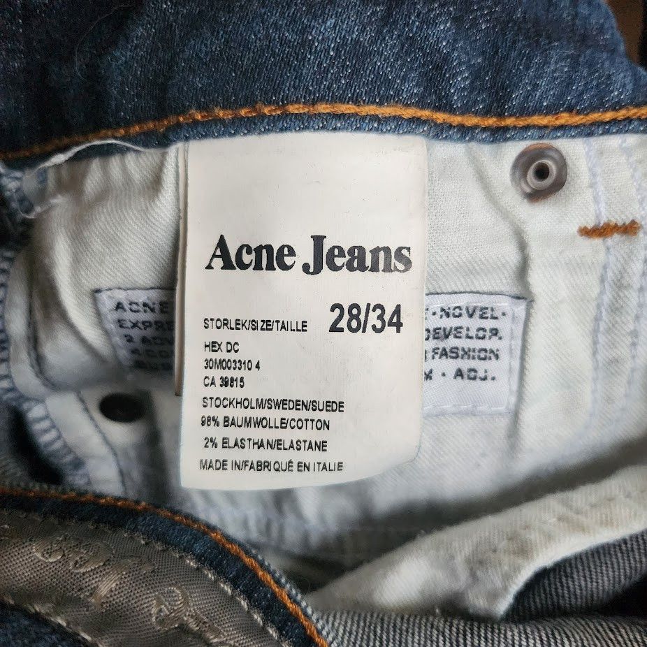 Acne Studios HEX DC 28/34 Blue Denim Size US 28 / EU 44 - 5 Thumbnail