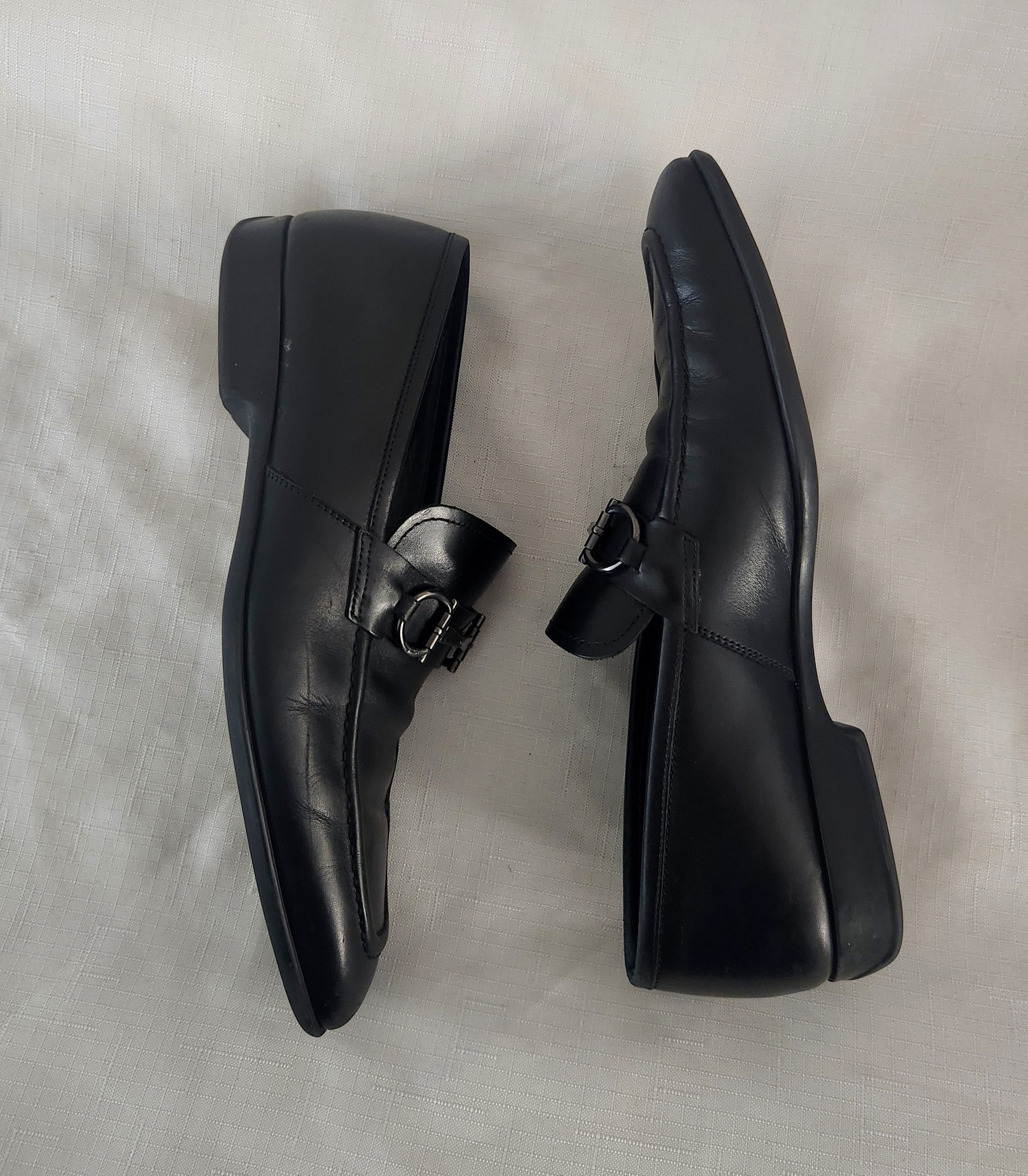 Designer × Salvatore Ferragamo Salvatore Ferragamo Men's Size 8 D Black Leather Loafers Size US 8 / EU 41 - 9 Thumbnail